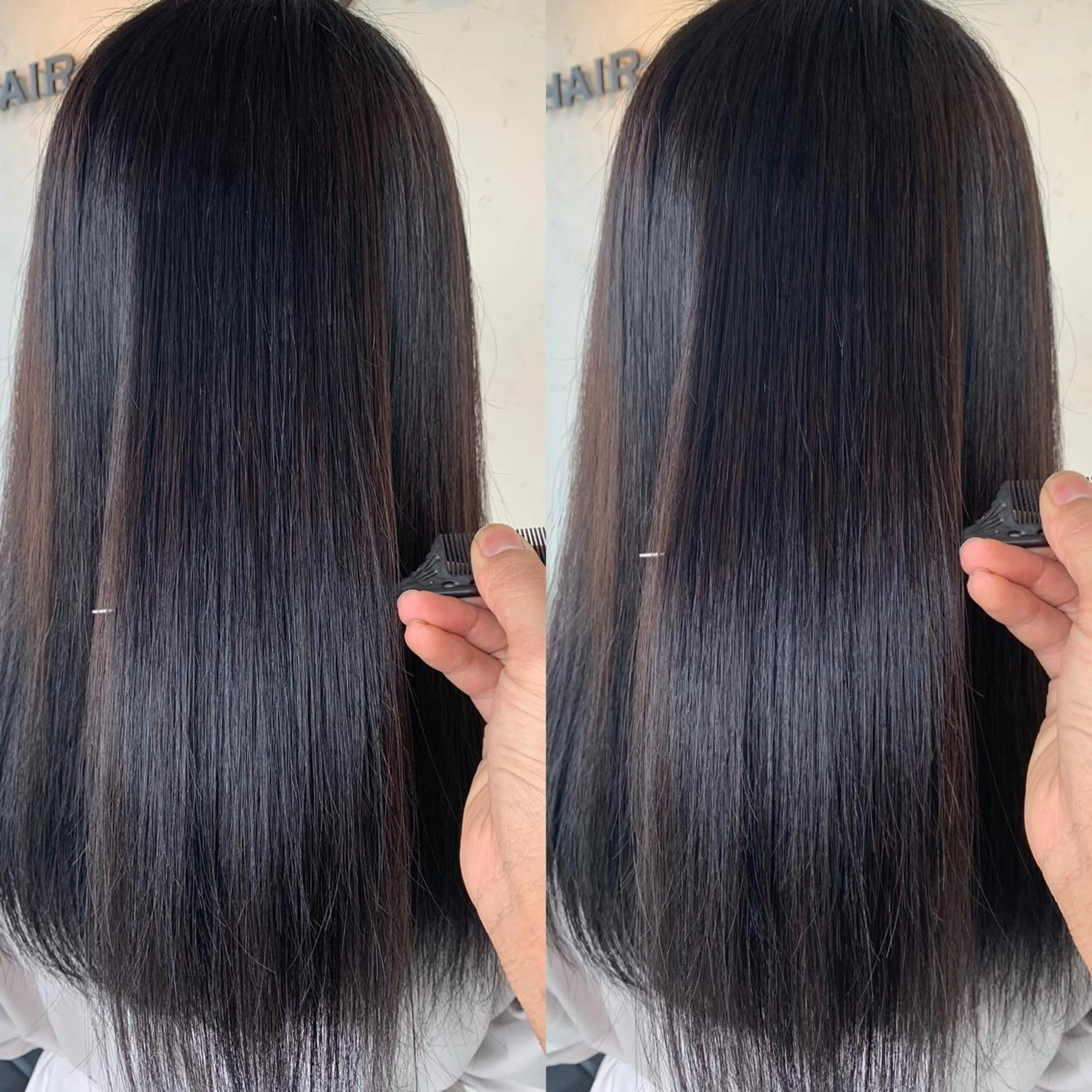ロング カット トリートメント 髪質改善 貸切サロンのヘアスタイル