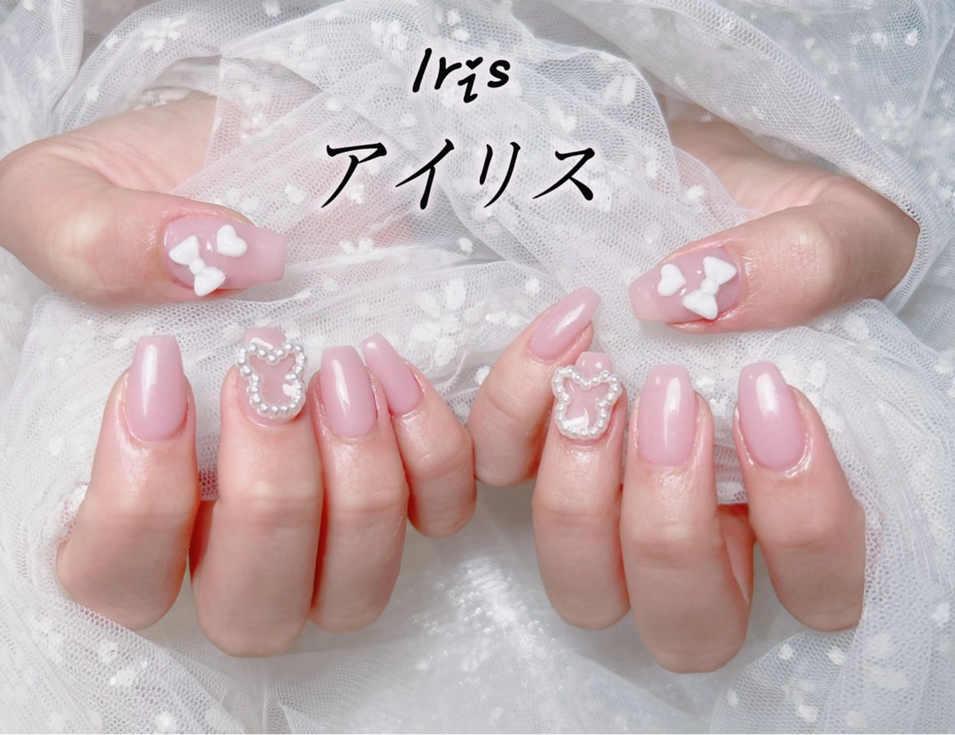 💕💕スカルプ長さだし❣️持ち込みデザイン／大きいパーツ4本💗💗の写真