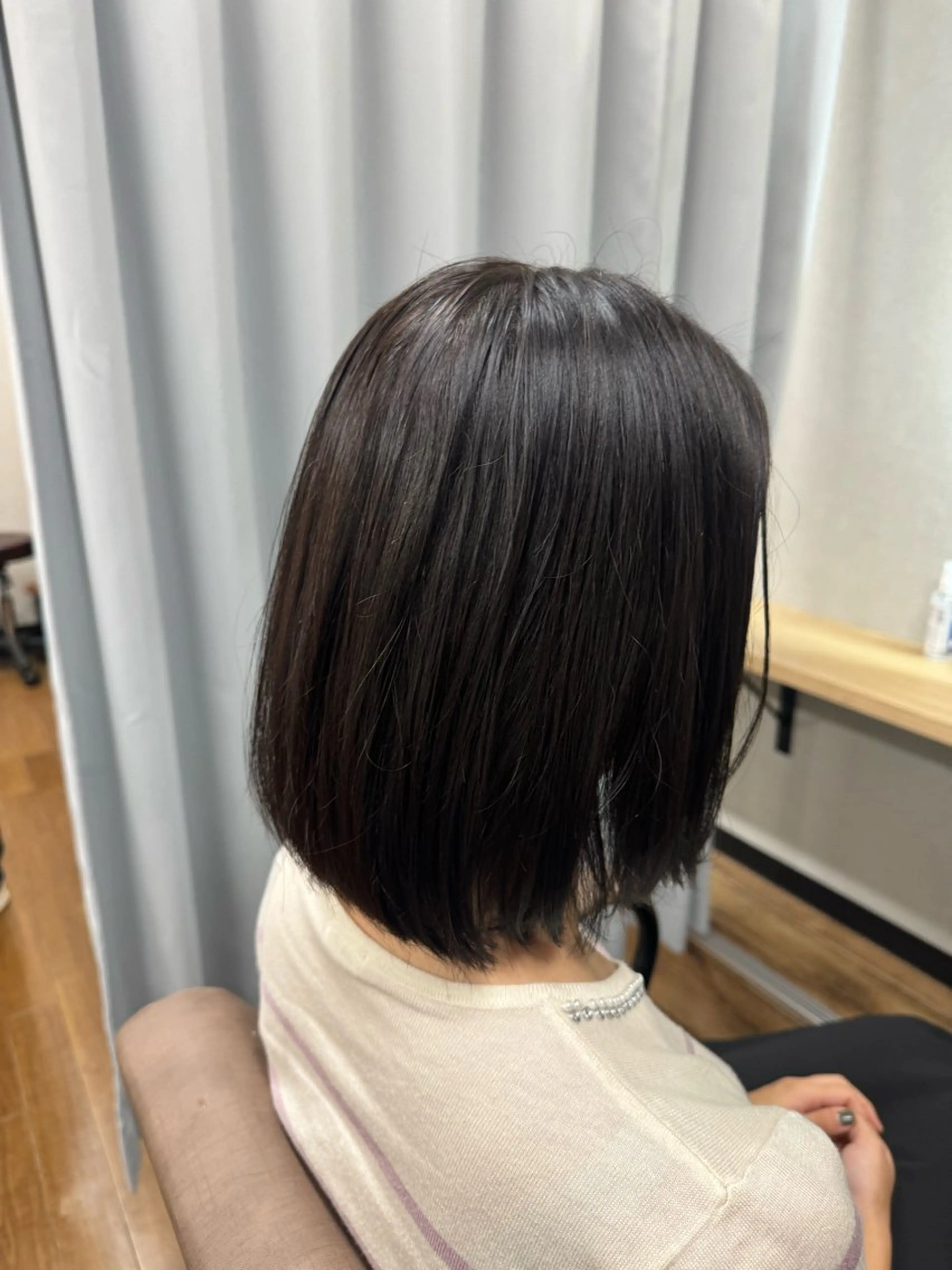 ミディアム カット ヘアカラー トリートメント TELA HAIR 稲毛店　千尋のヘアスタイル