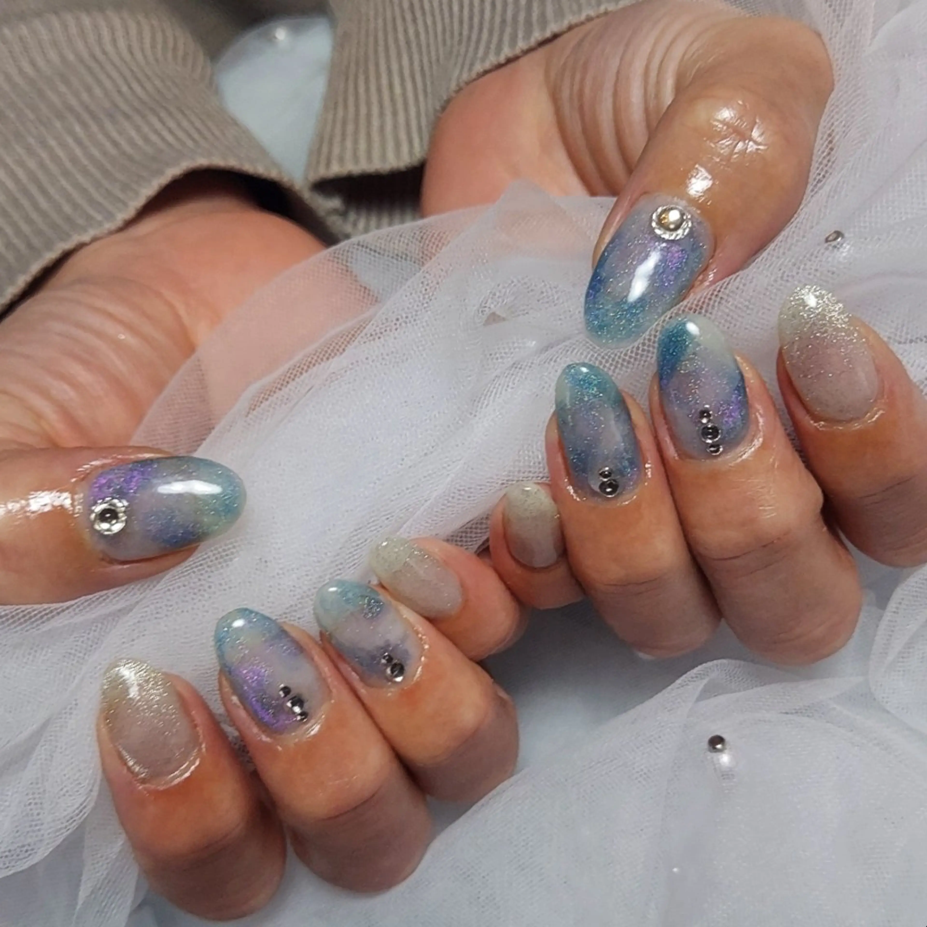 ネイル ニュアンスネイル とりごえ さおりのネイルデザイン