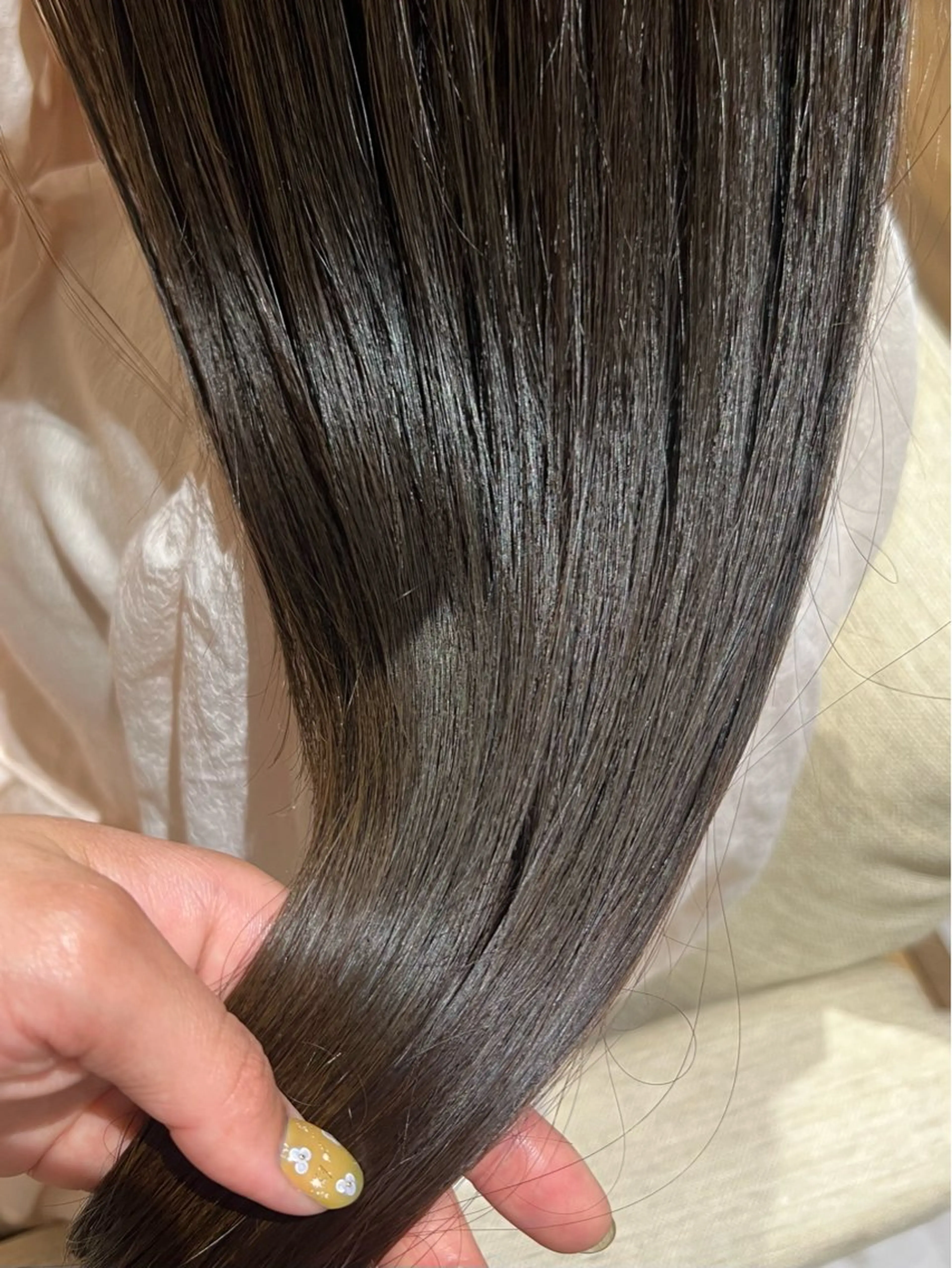 ロング カラー ブラウンカラー ブルームヘアデザイン かこ。のヘアスタイル