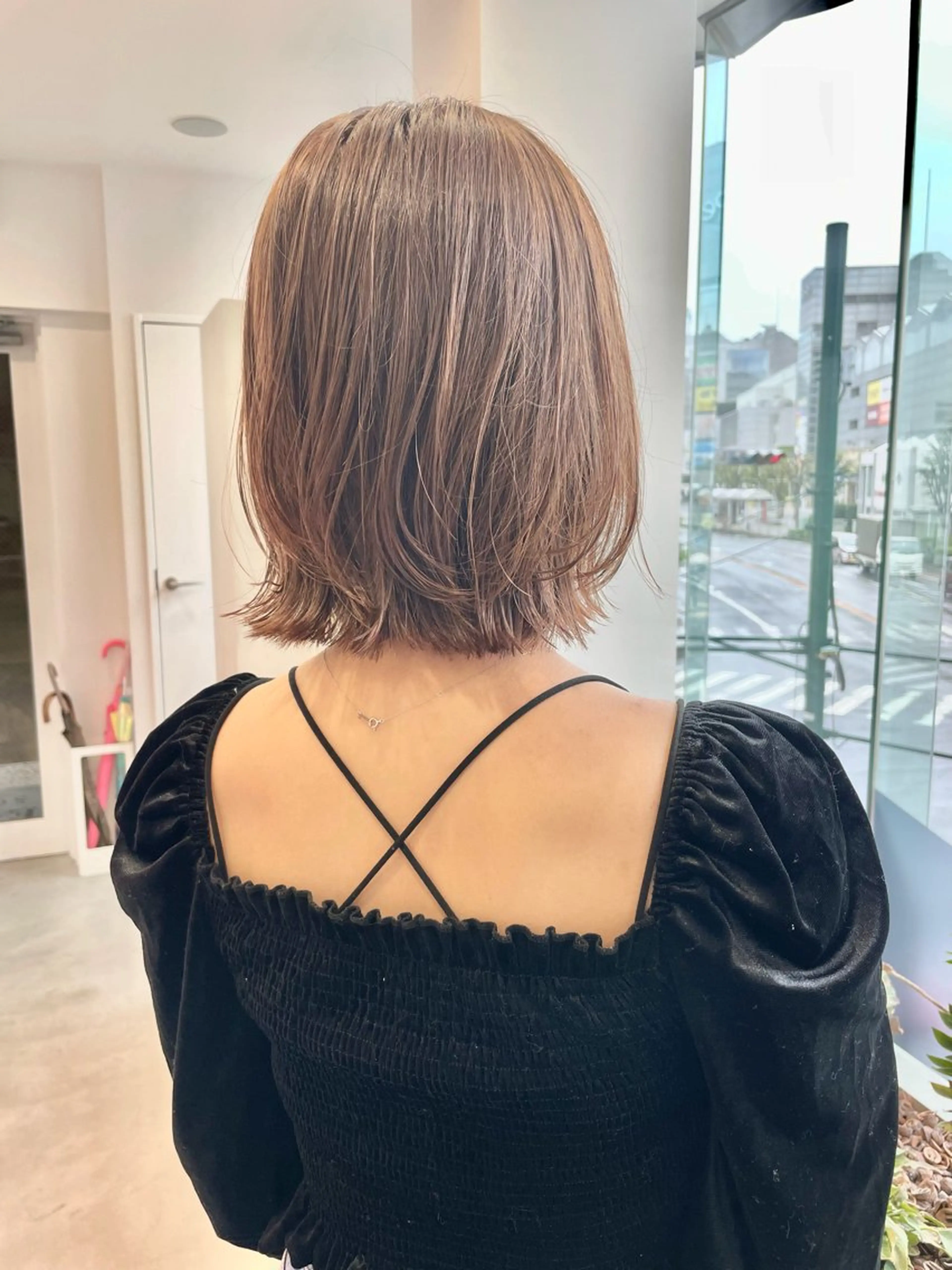 ミディアム カラー ブリーチ ダブルカラー ボブ 顔周りカット タンバルモリ カット ヘアカラー トリートメント DECORA SORAN【本川越】所属・韓国/顔周り/ボブ/ ショート/大川陽太のヘアスタイル