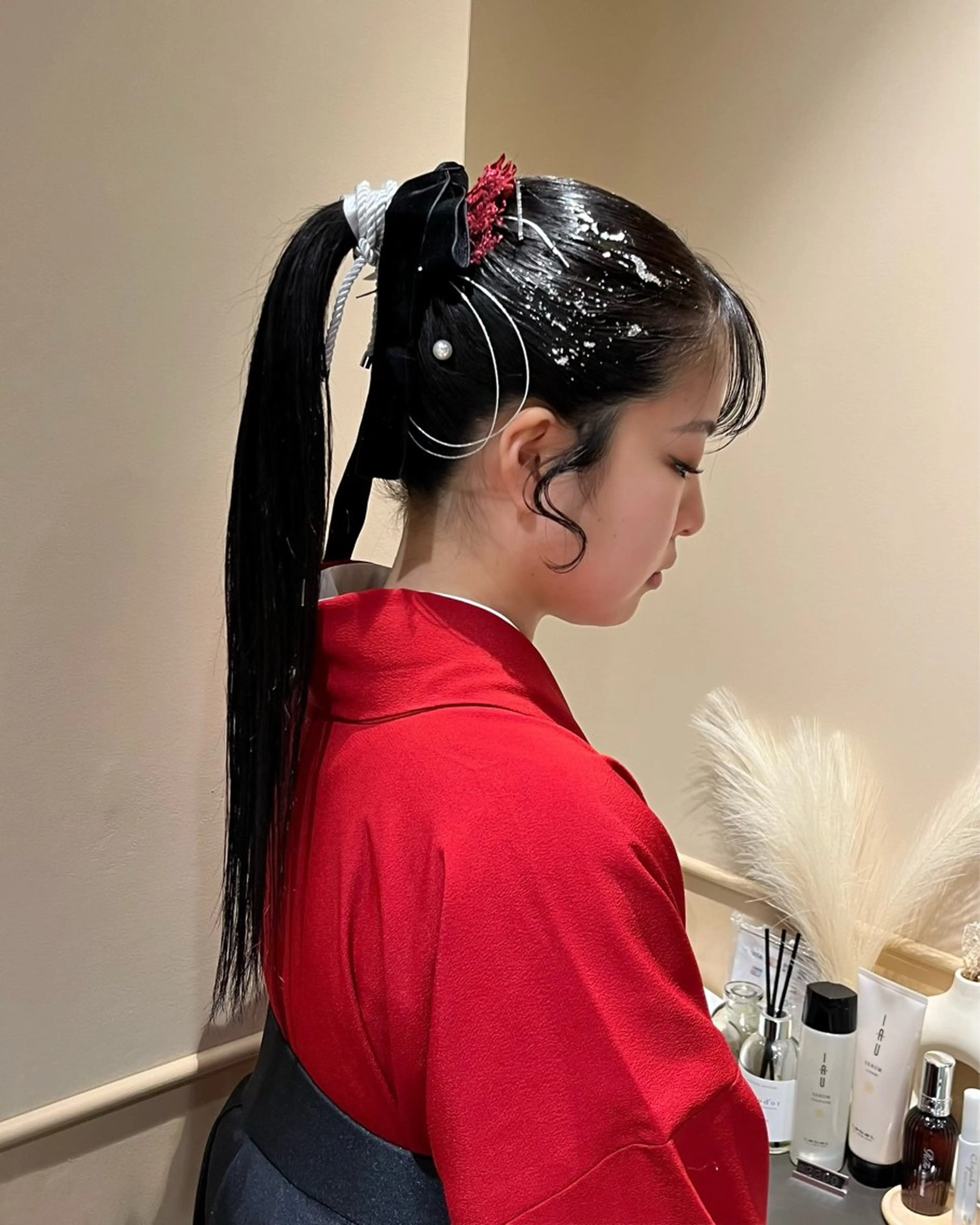 ロング ヘアアレンジ 卒業式のヘアスタイル 🫧tomoka 透明感カラー🫧のヘアスタイル