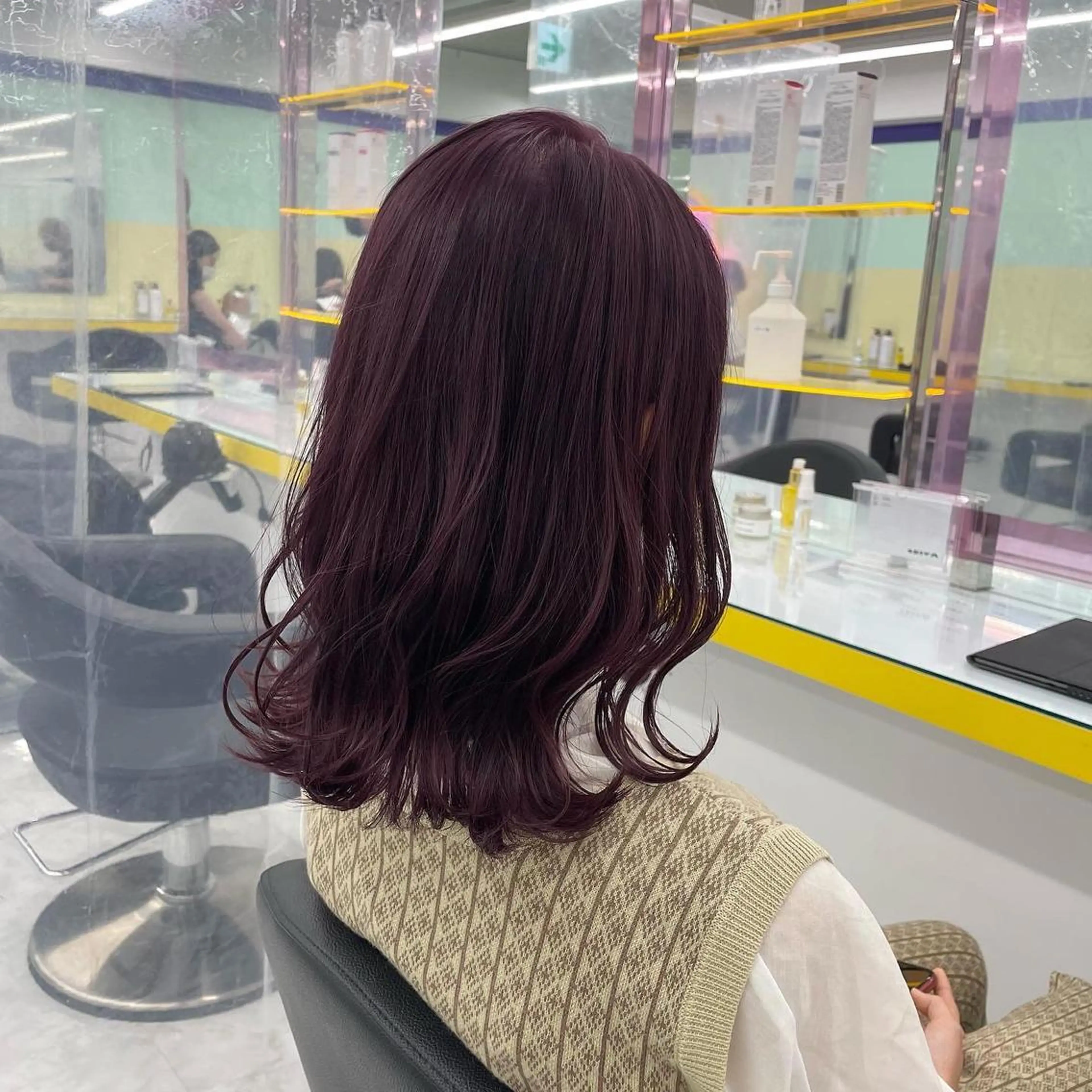 ミディアム カラー パーマ ヘアアレンジ メンズ ヘアカラー トリートメント ヘッドスパ ヘアセット 💜寒色特化 門脇誠弥💜のヘアスタイル