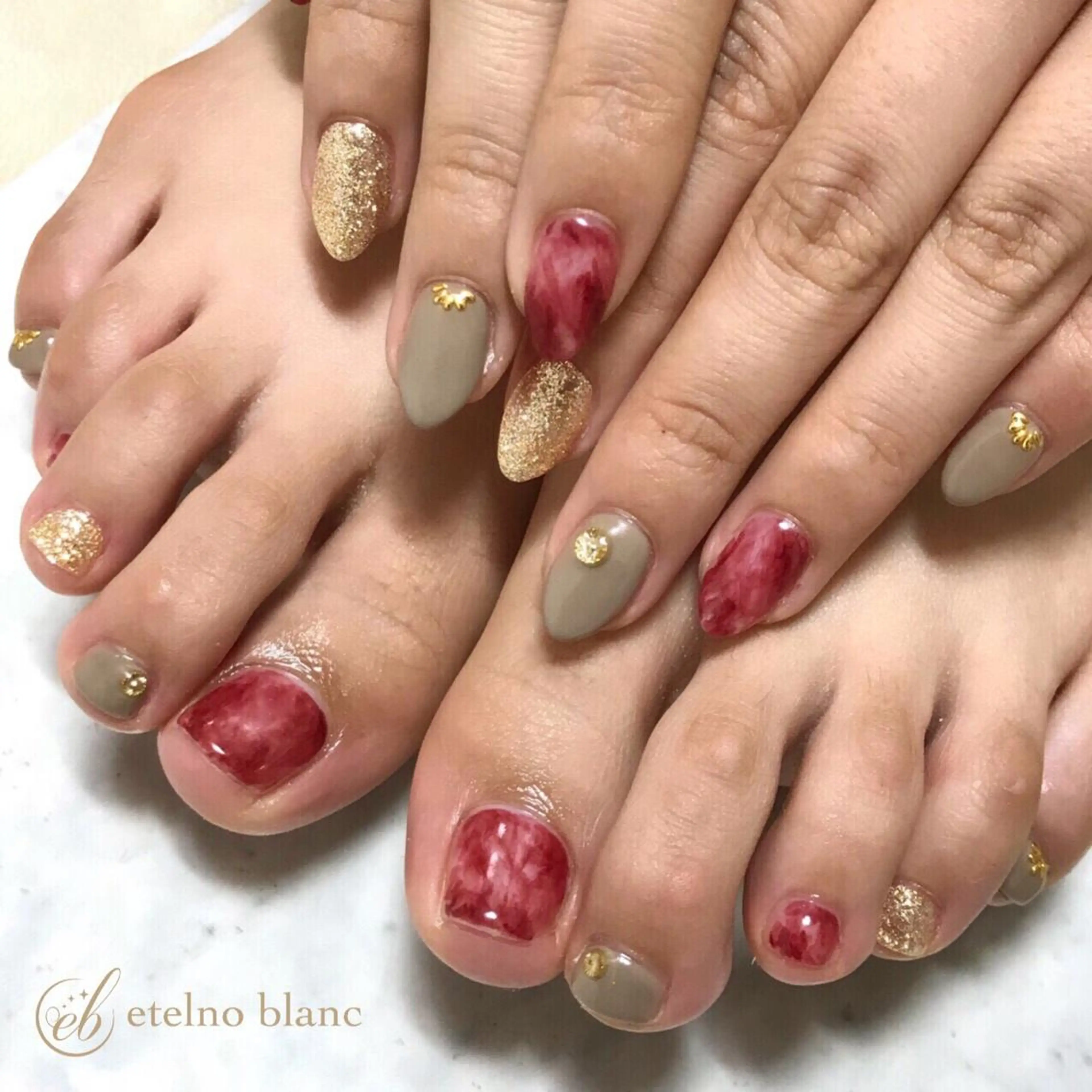 ネイル etelno blanc中目黒のネイルデザイン