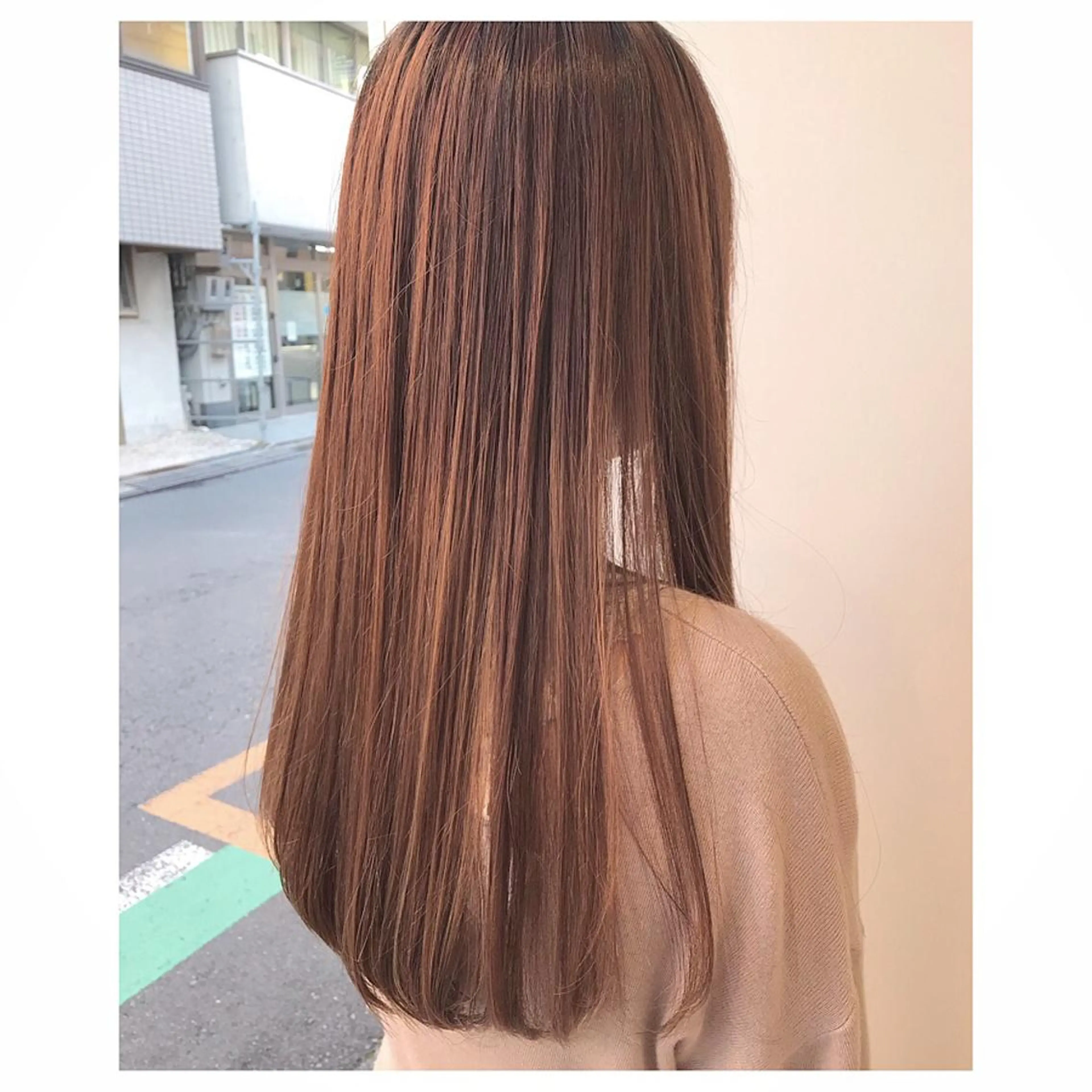 ロング ハイライト ロング "オクムラ タクヤ"のヘアスタイル
