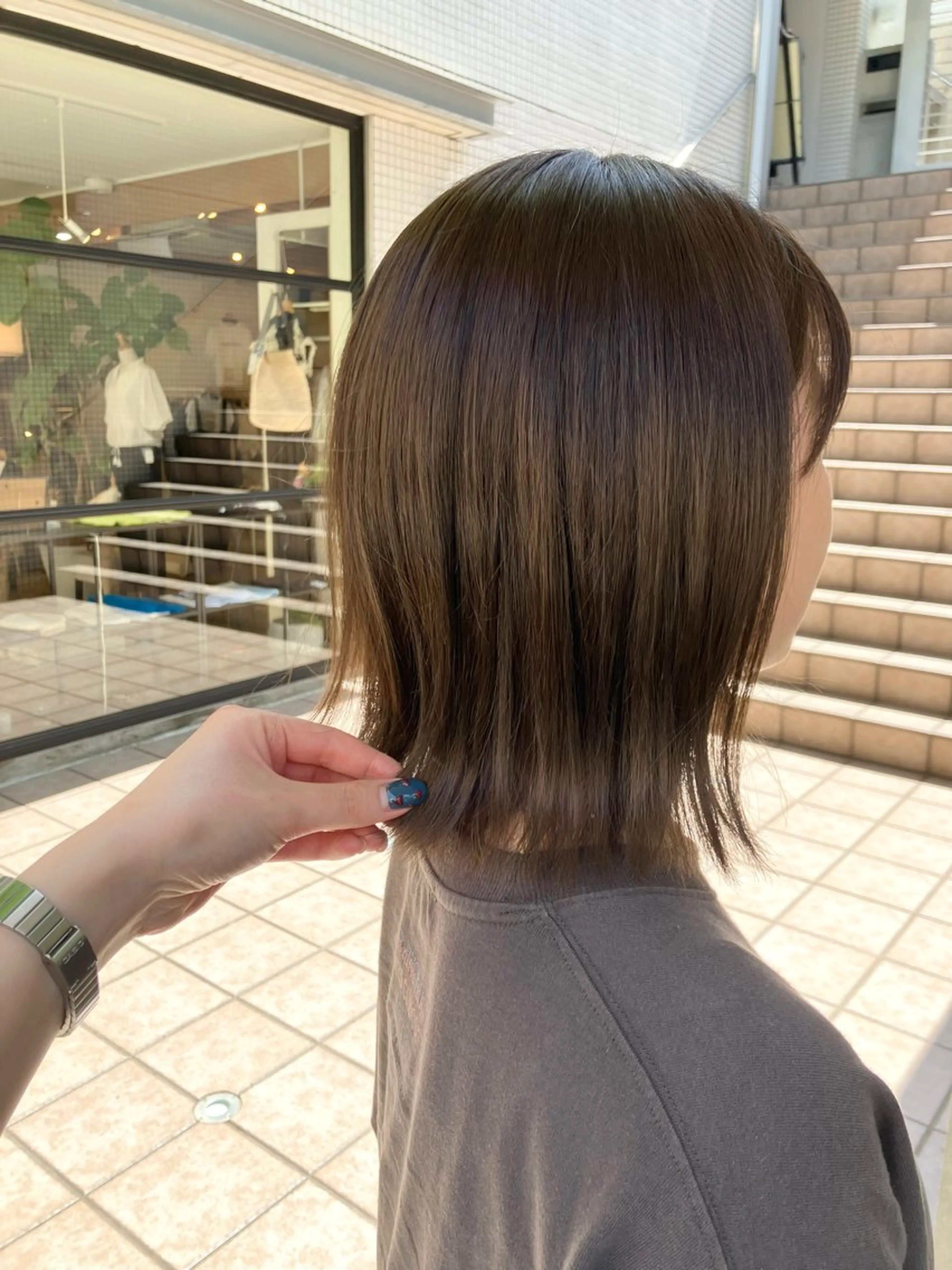 ミディアム カラー カット ヘアカラー トリートメント ニュアンスカラー／ メンズ🌙久住綾香のヘアスタイル