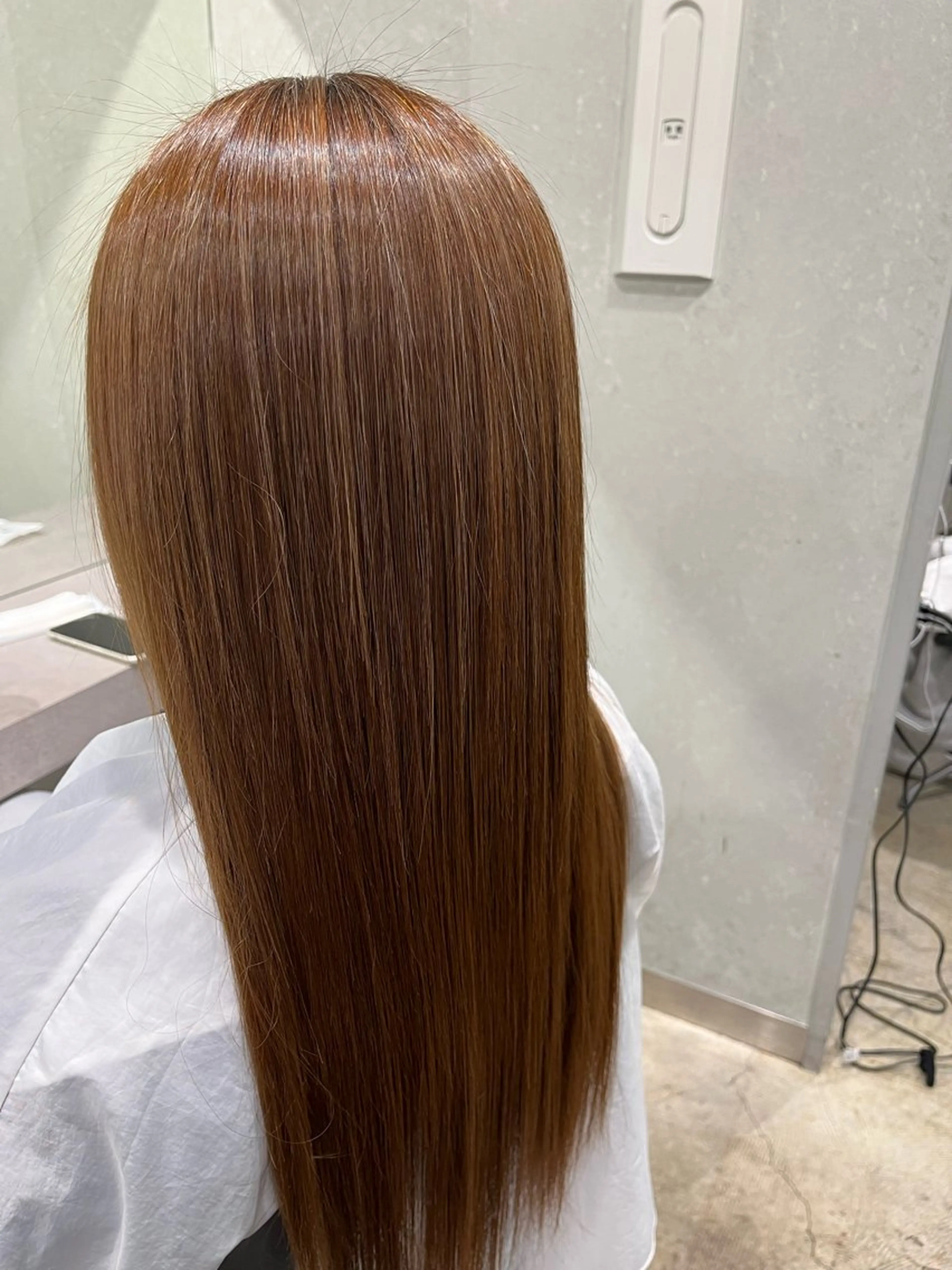 セミロング パーマ 縮毛矯正 美髪矯正特化 いくたのヘアスタイル