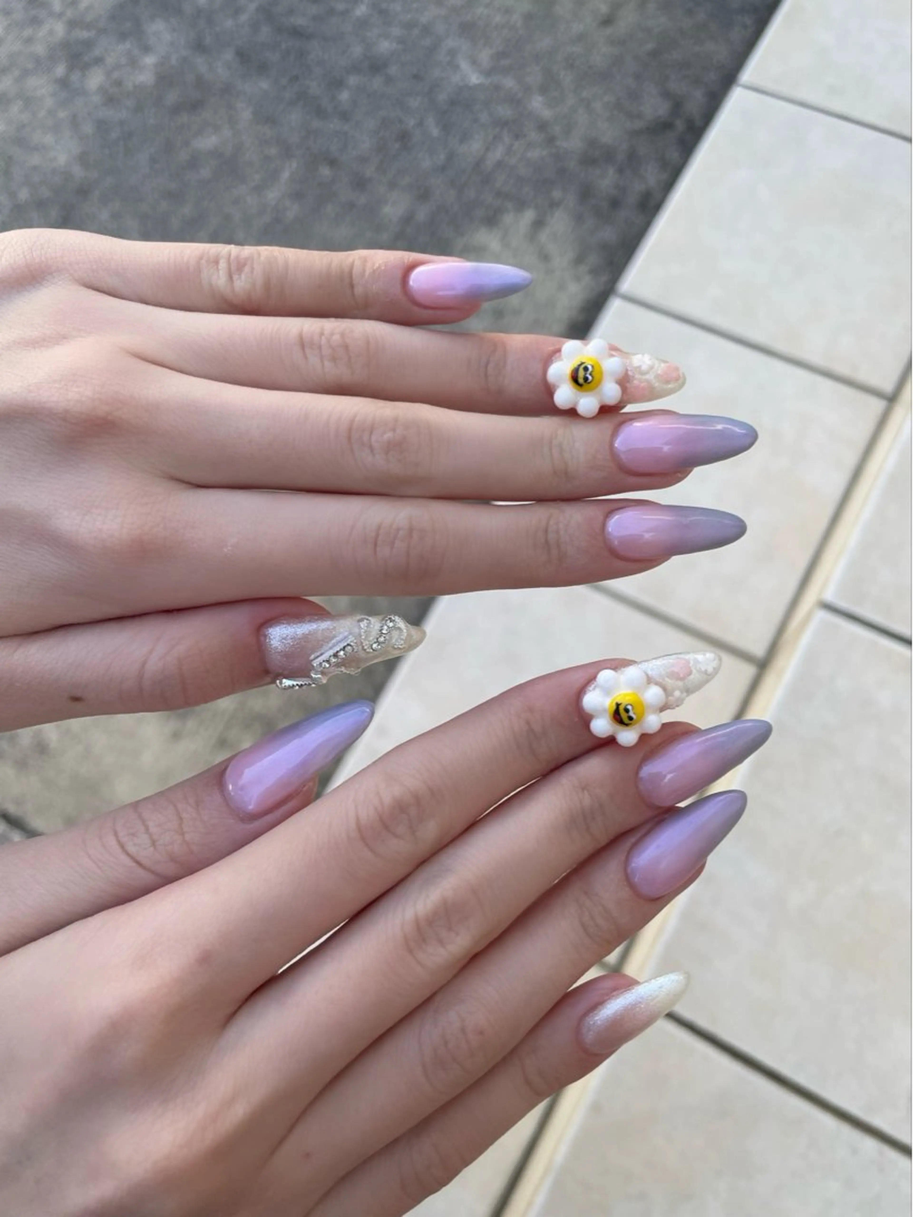ネイル グラデーション 韓国ネイル ハンドネイル Nail salon 🎀Angeのネイルデザイン