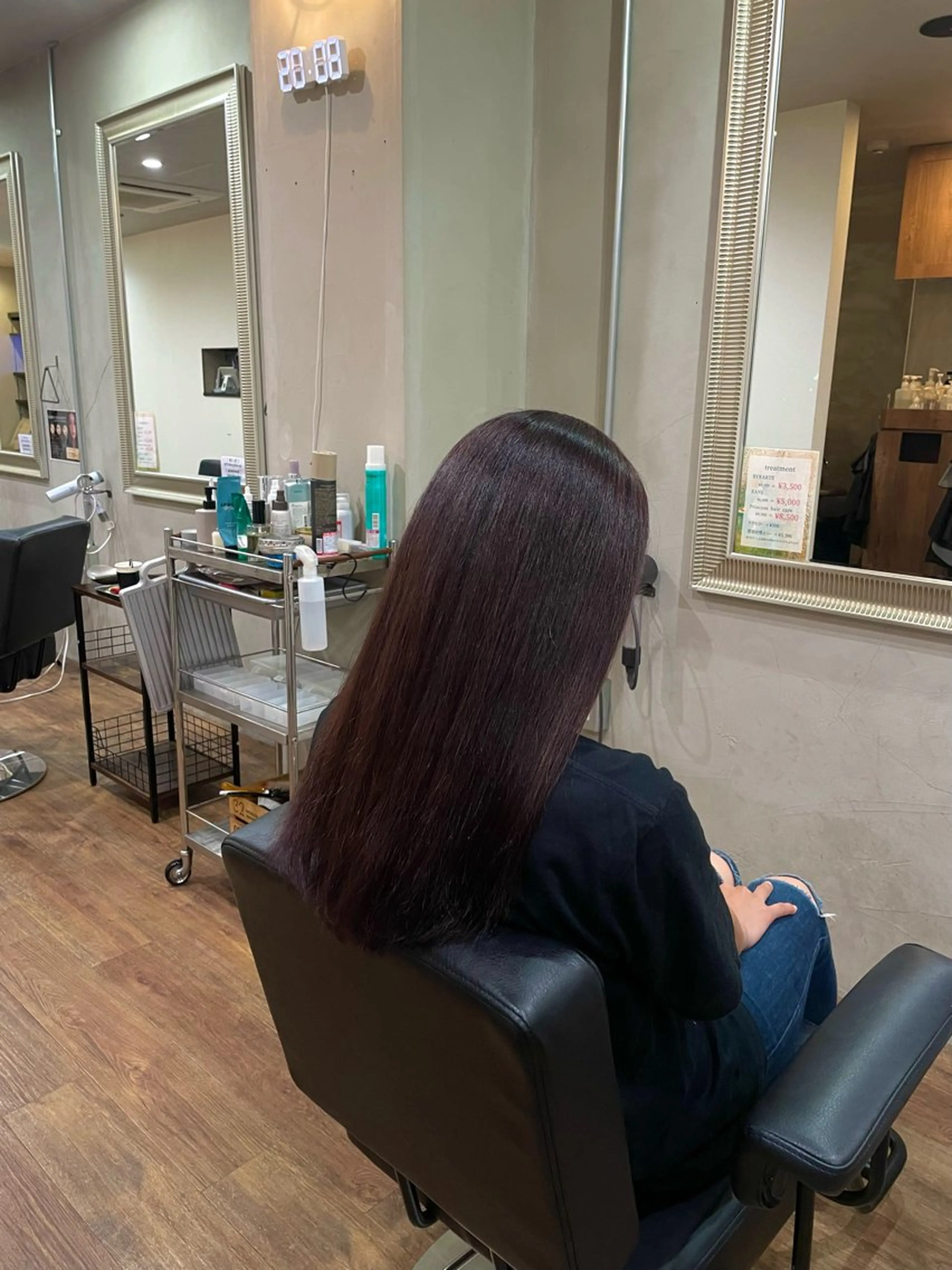 カラー ラベンダーカラー ピンクカラー ピンクラベンダー ヘアカラー 🎀佐藤 楓夏🎀のヘアスタイル
