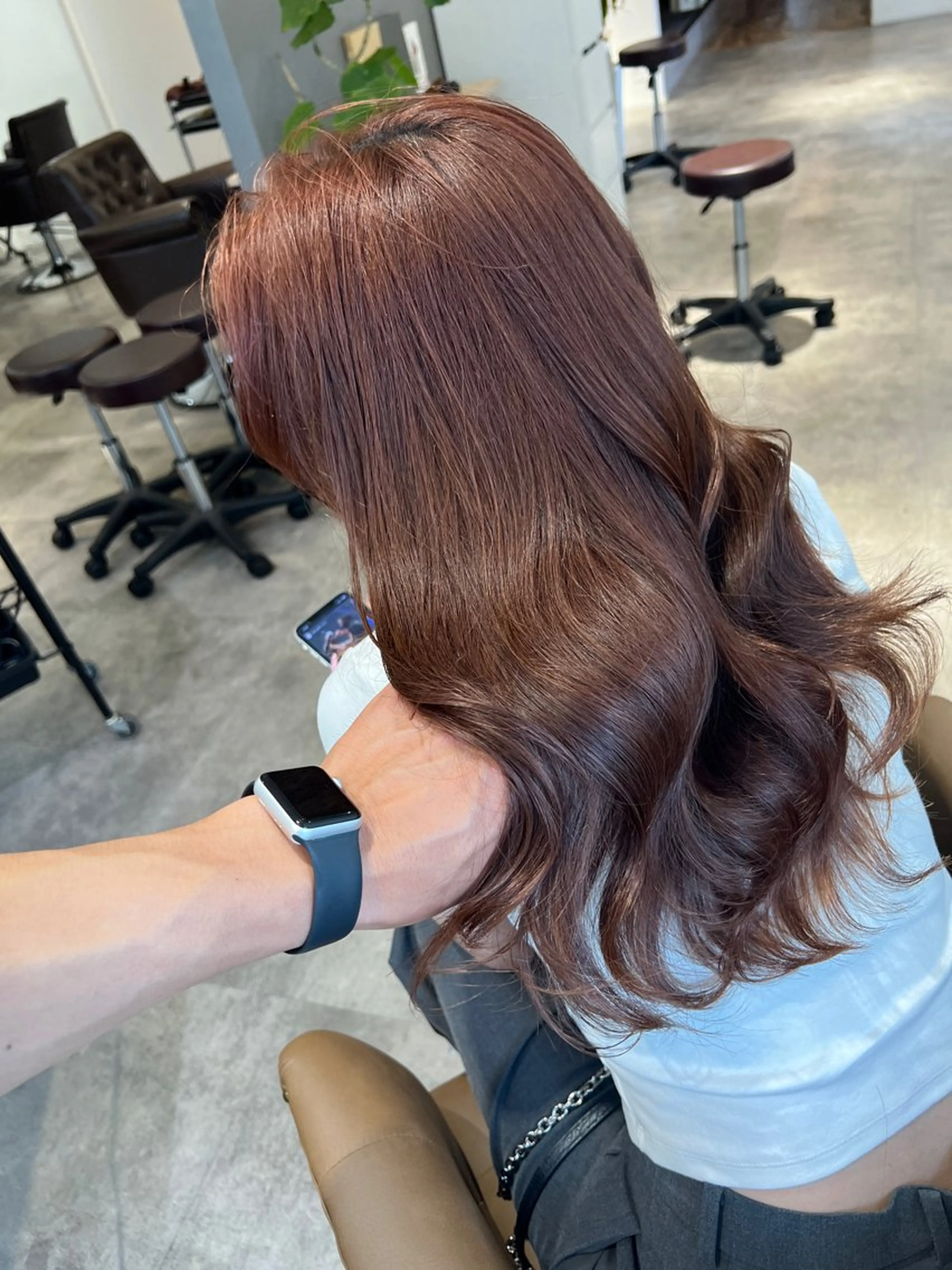 ミディアム カラー ヘアカラー トリートメント miku /艶カラー🌙のヘアスタイル