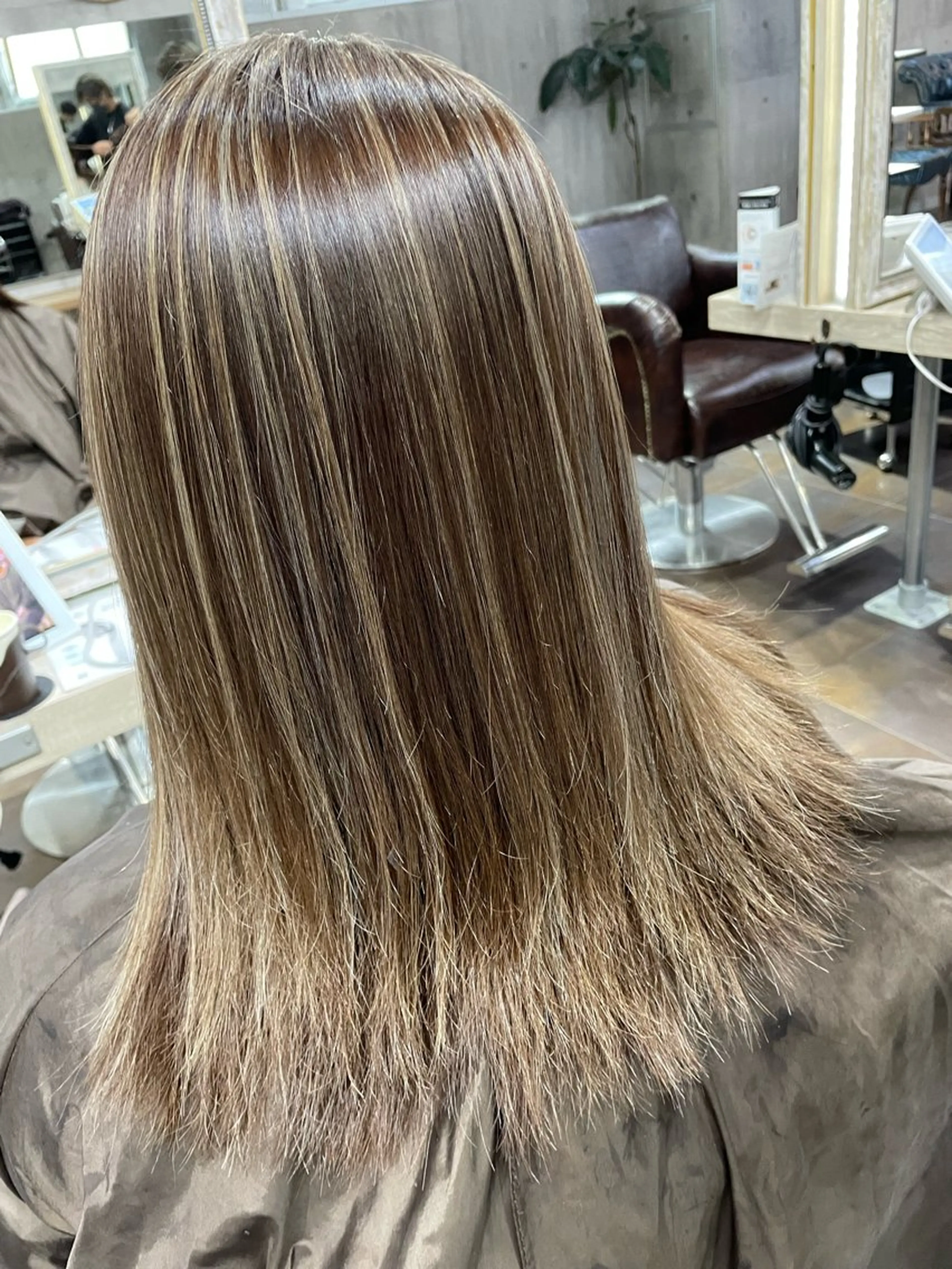 セミロング カラー パーマ ヘアアレンジ メンズ キッズ ヘアカラー 新越駅から1分 肥高　壮汰のヘアスタイル