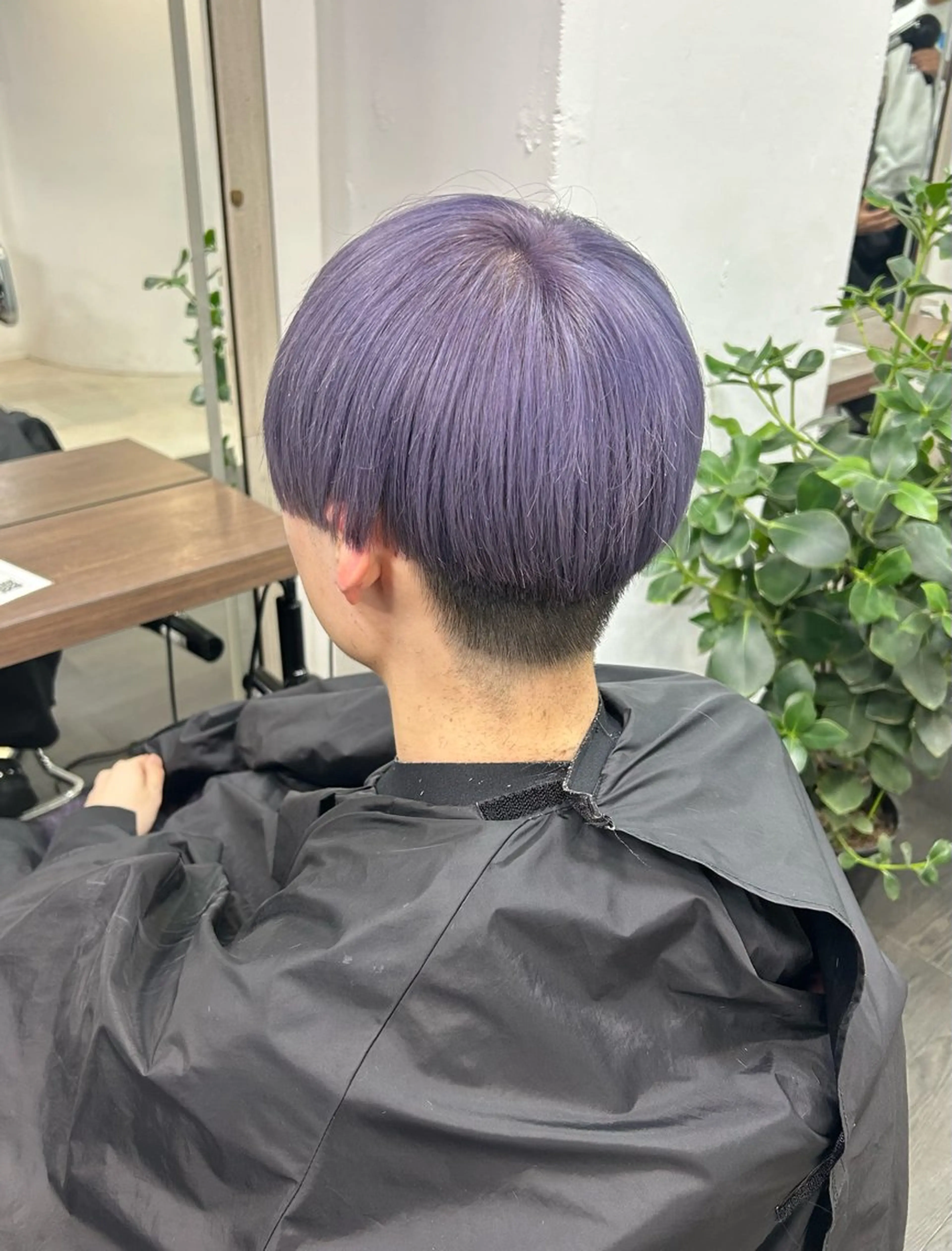 ショート カラー メンズ アッシュ ラベンダーカラー ラベンダーアッシュ ヘアカラー メンズパーマの達人 /タカシマダイスケのヘアスタイル