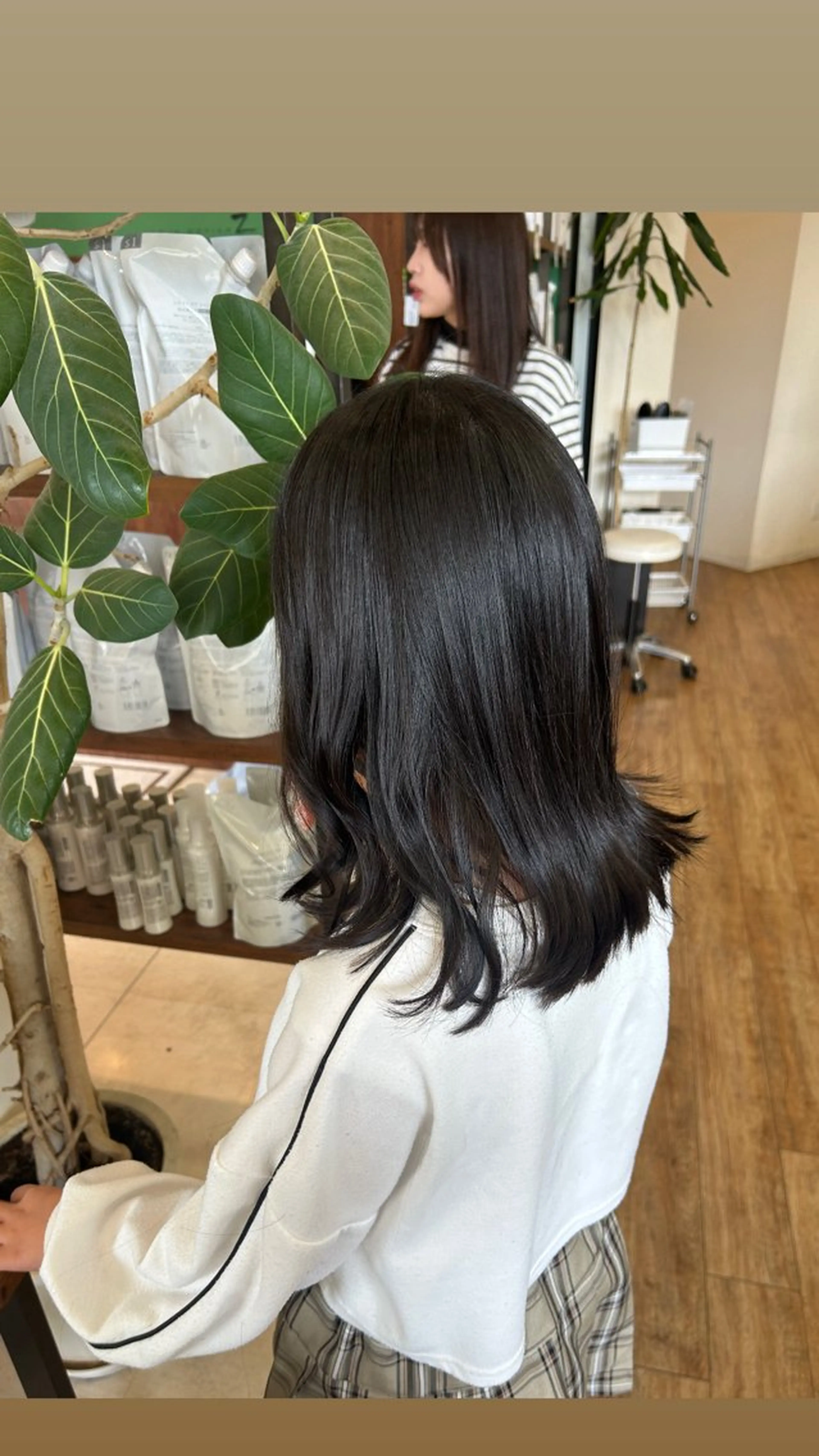 セミロング キッズ カット 水木 里咲のヘアスタイル