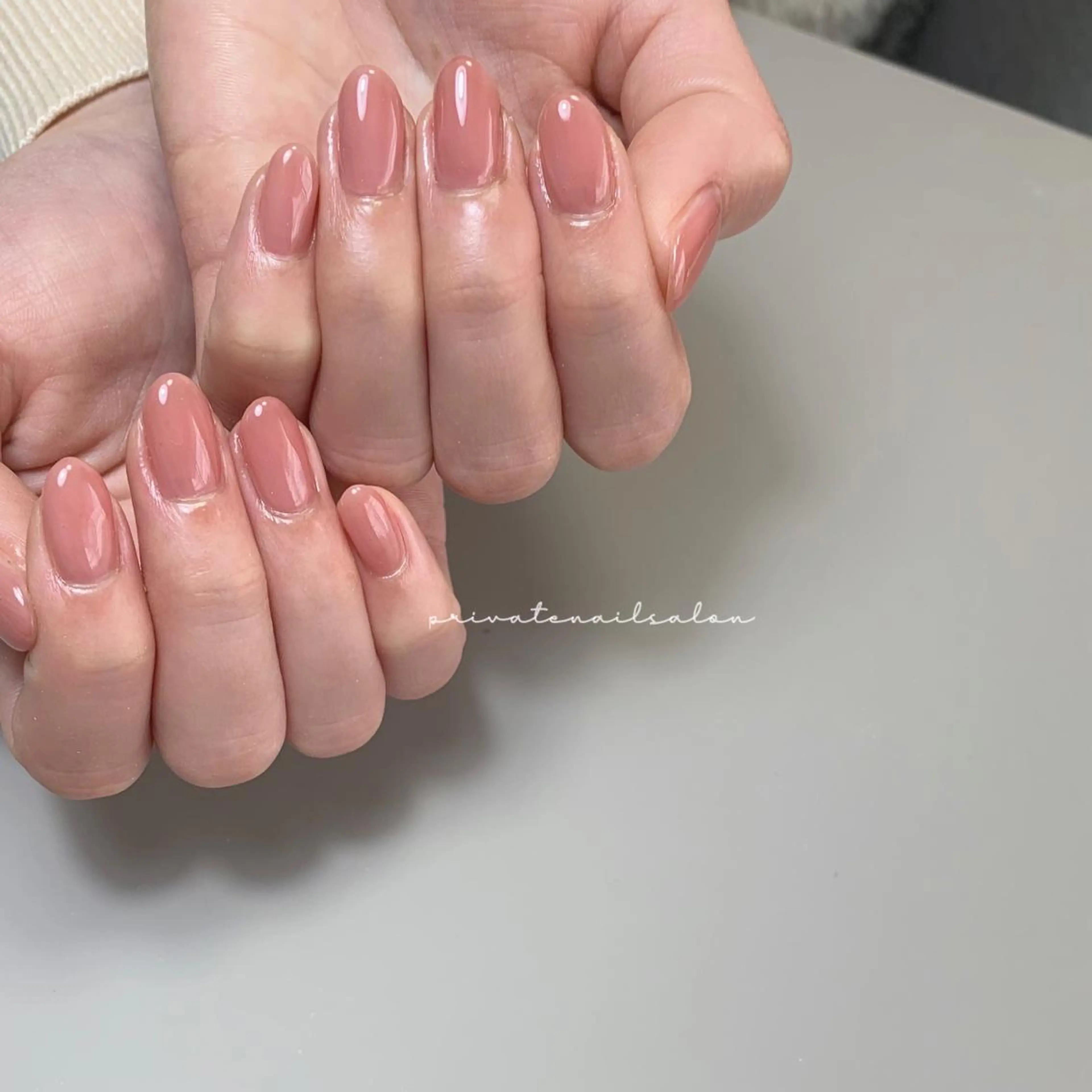 ネイル オフィスネイル ワンカラーネイル ハンドネイル Liebe nailのネイルデザイン