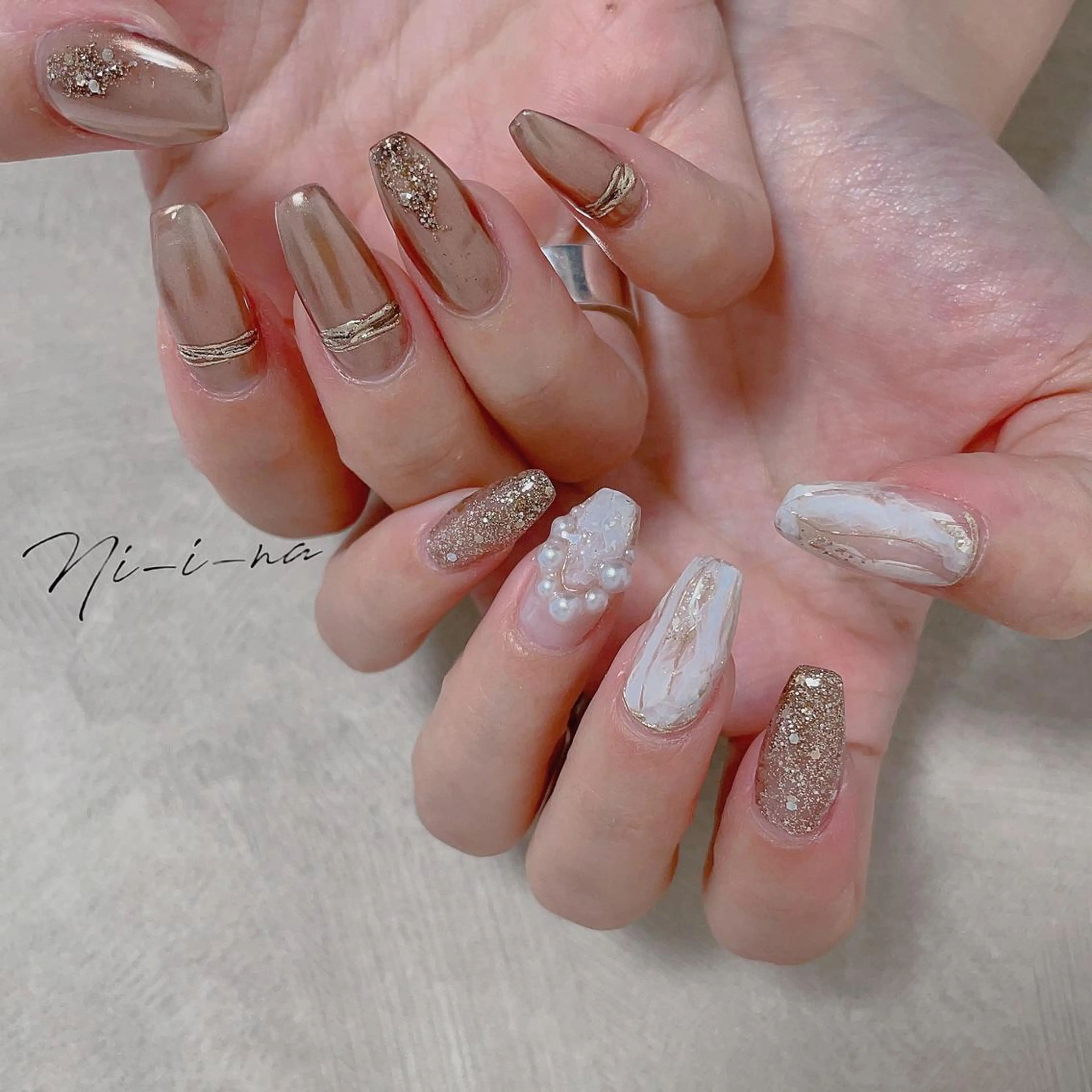 ネイル ハンドネイル nail salon Ni-i-naのネイルデザイン