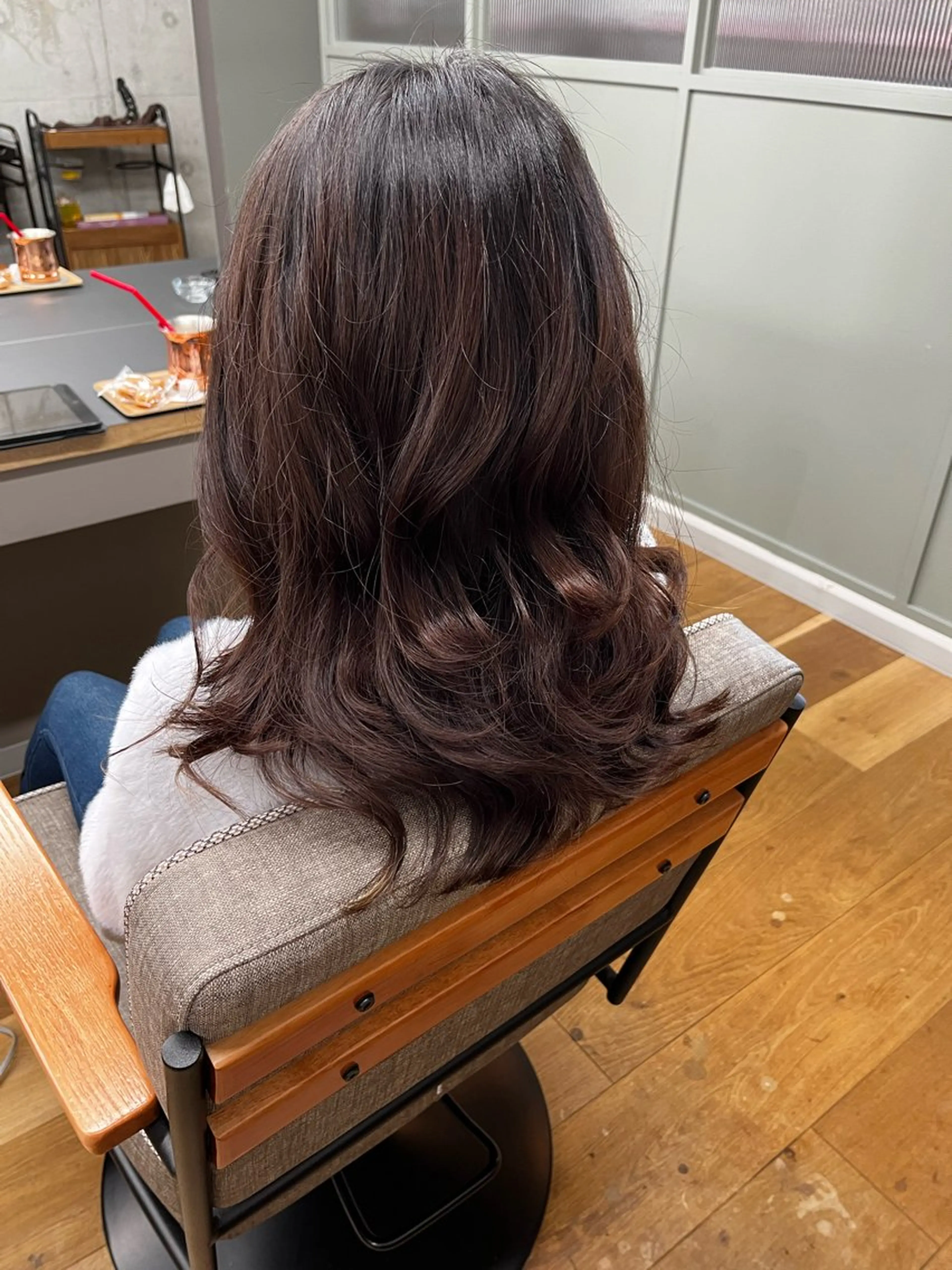 セミロング パーマ セミロングパーマ デジタルパーマ カット パーマ ROSSO Hair＆SPA  香椎宮前店所属・SHIINA 香椎宮前店のヘアスタイル