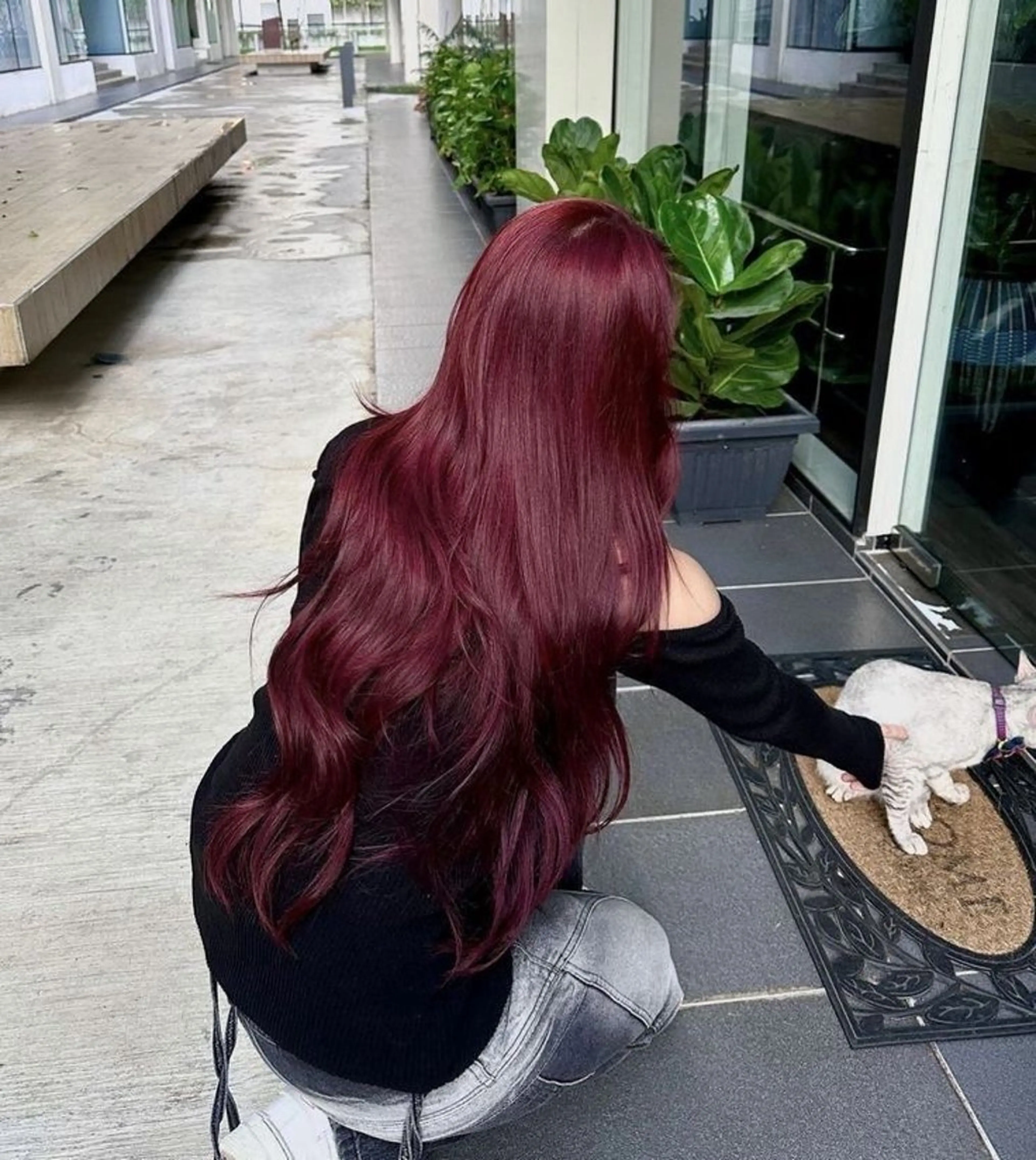 セミロング カラー ヘアアレンジ ラベンダーカラー ピンクカラー ピンクラベンダー ヘアカラー トリートメント ヘッドスパ ヘアセット 💗うる艶モテ髪 💗髪質改善✨🫧のヘアスタイル