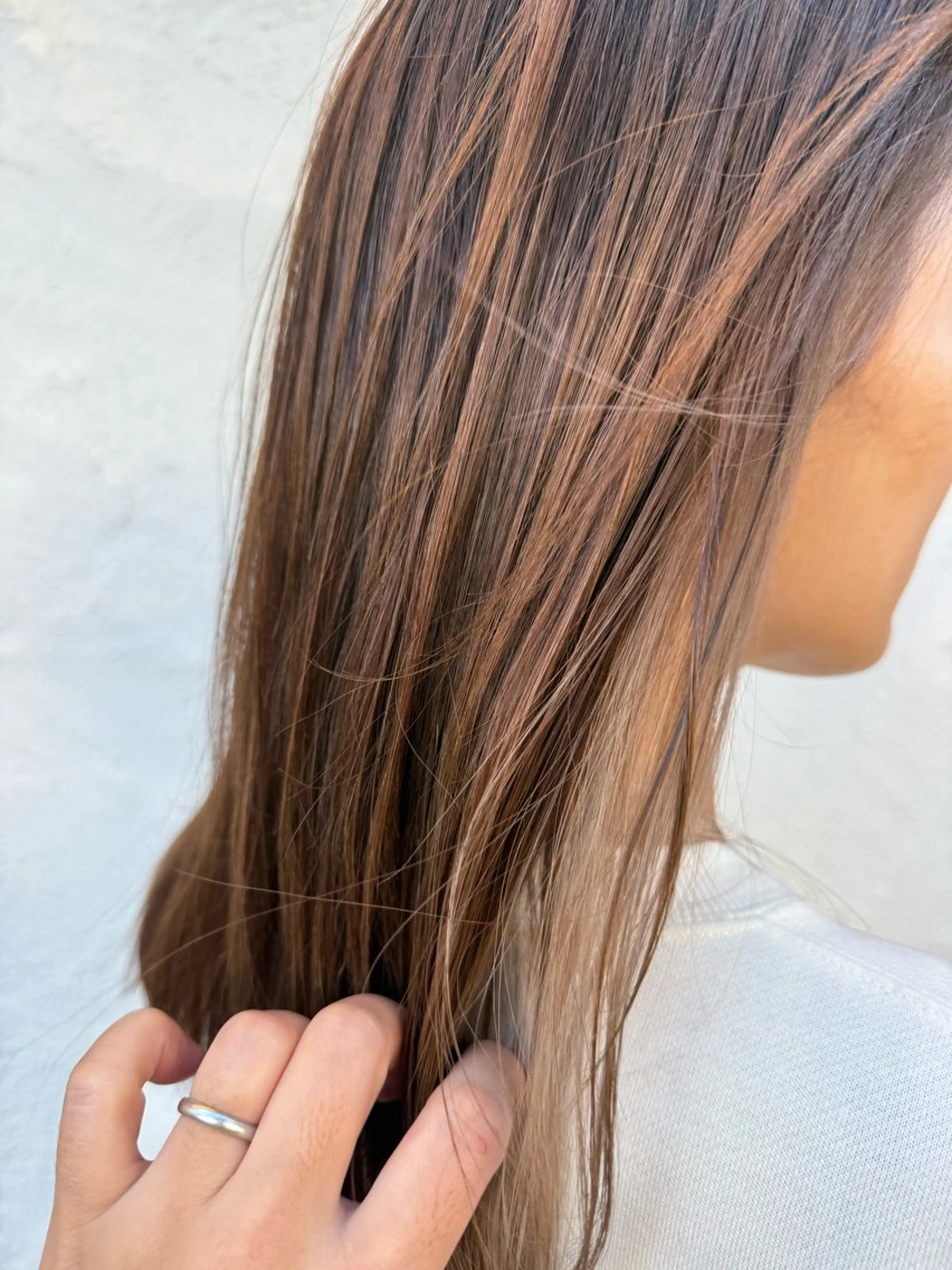 セミロング 艶カラー🕊️ ✴︎Yukari✴︎のヘアスタイル