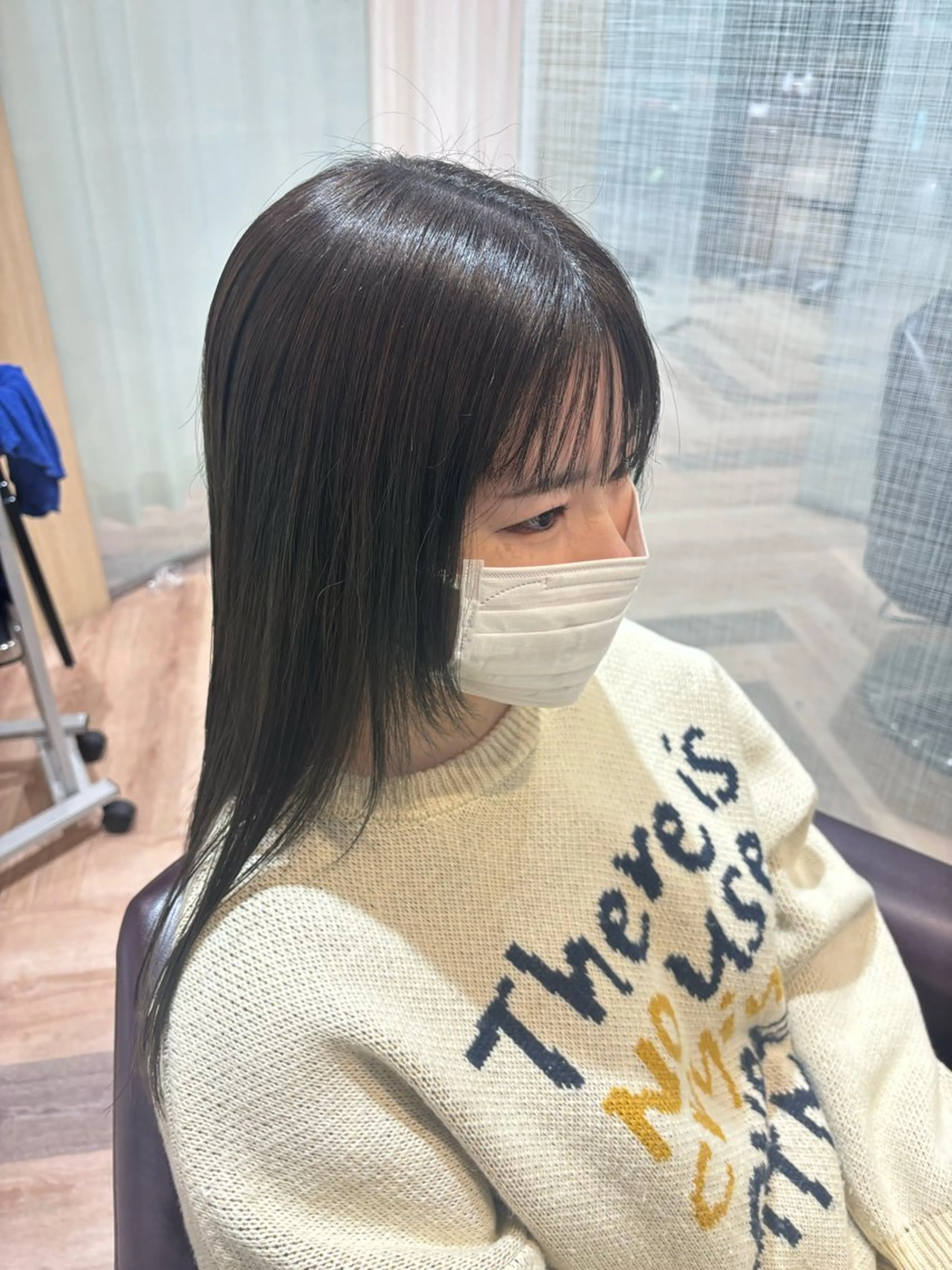 ロング ヘアカラー ツヤ髪🎀暖色カラー さとあみのヘアスタイル