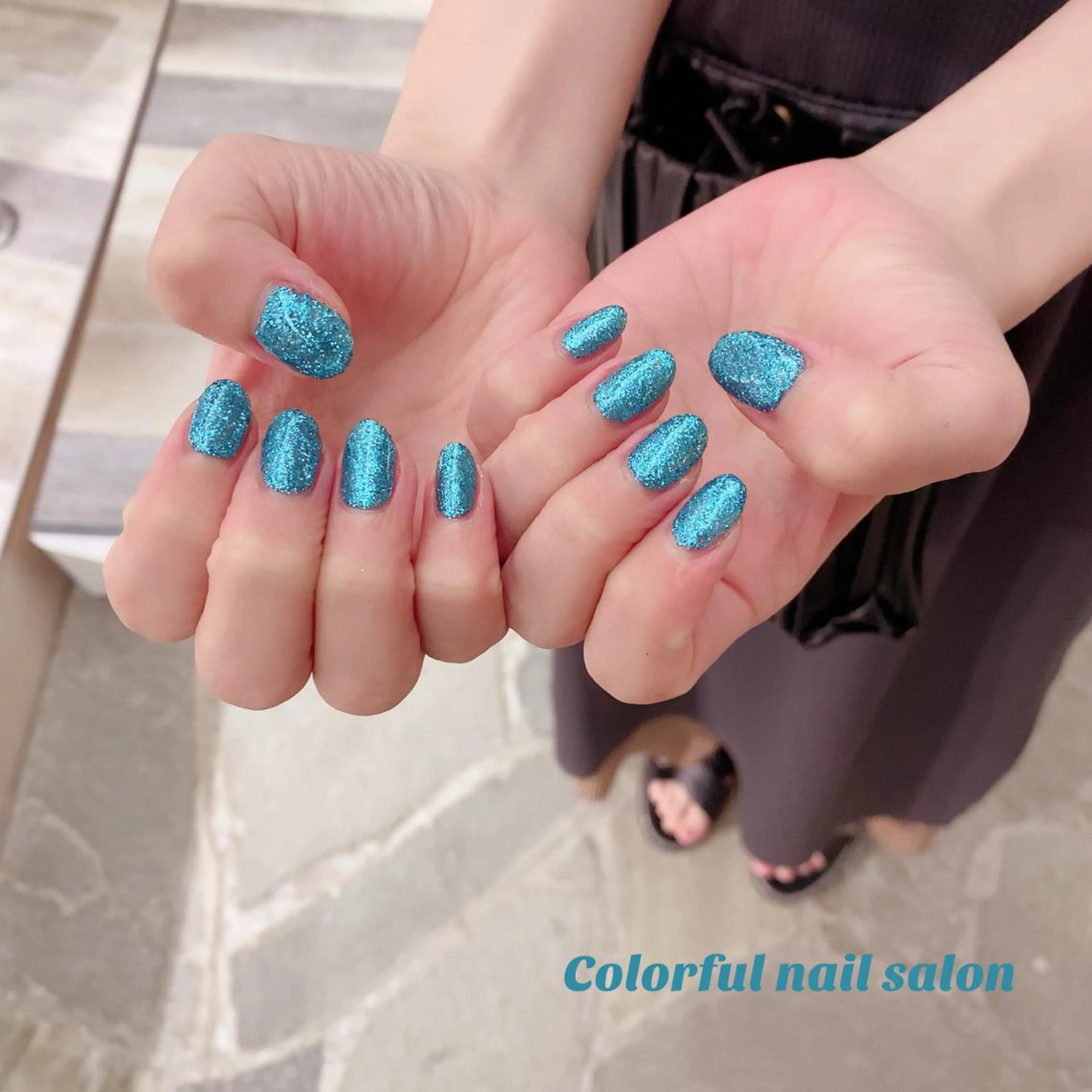 ネイル ラメ(グリッター) ワンカラーネイル le’a所属・Le'a nail&eyesのマツエク・マツパデザイン