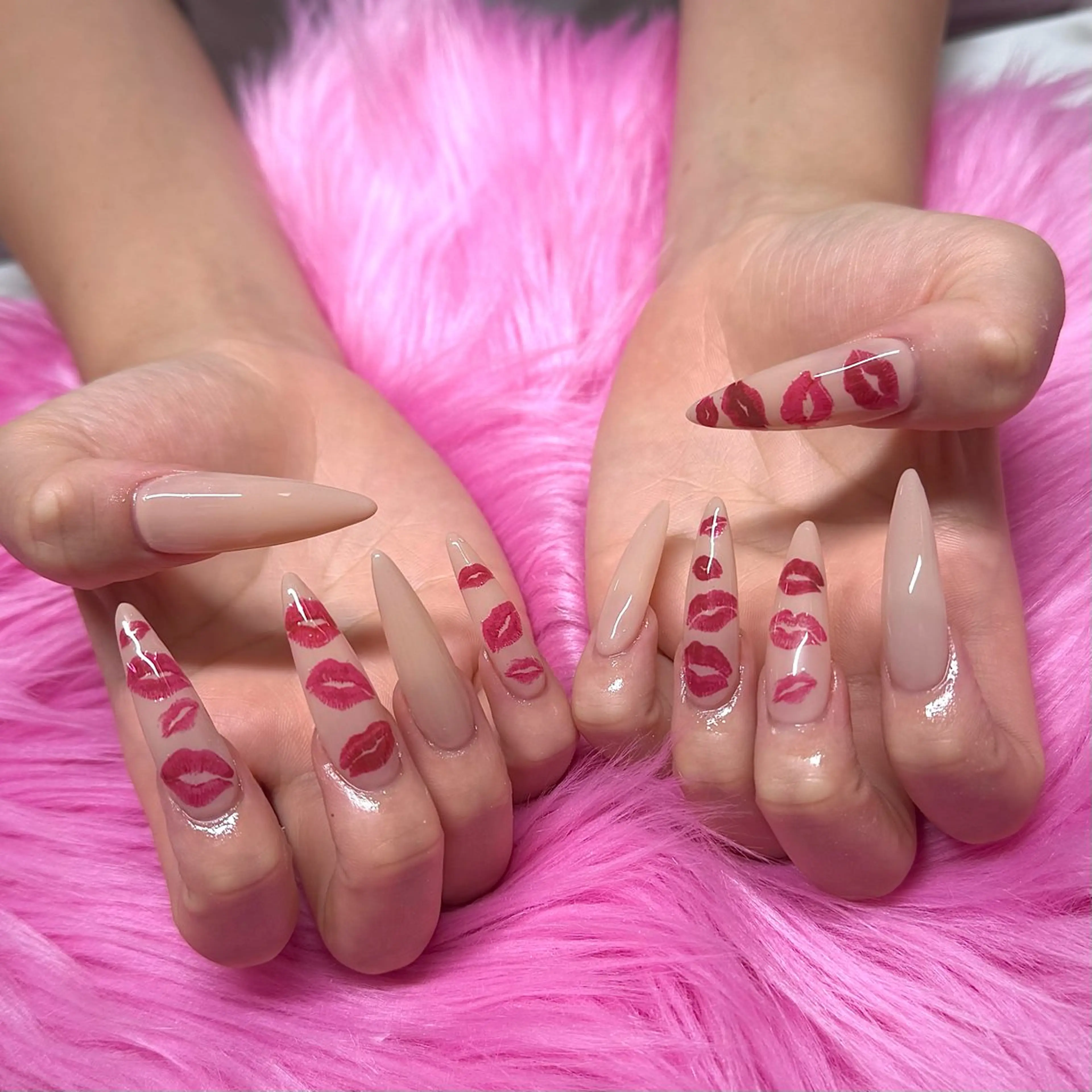ネイル ロングネイル ハンドネイル Nailsalon MeMe☆HARU☆のネイルデザイン