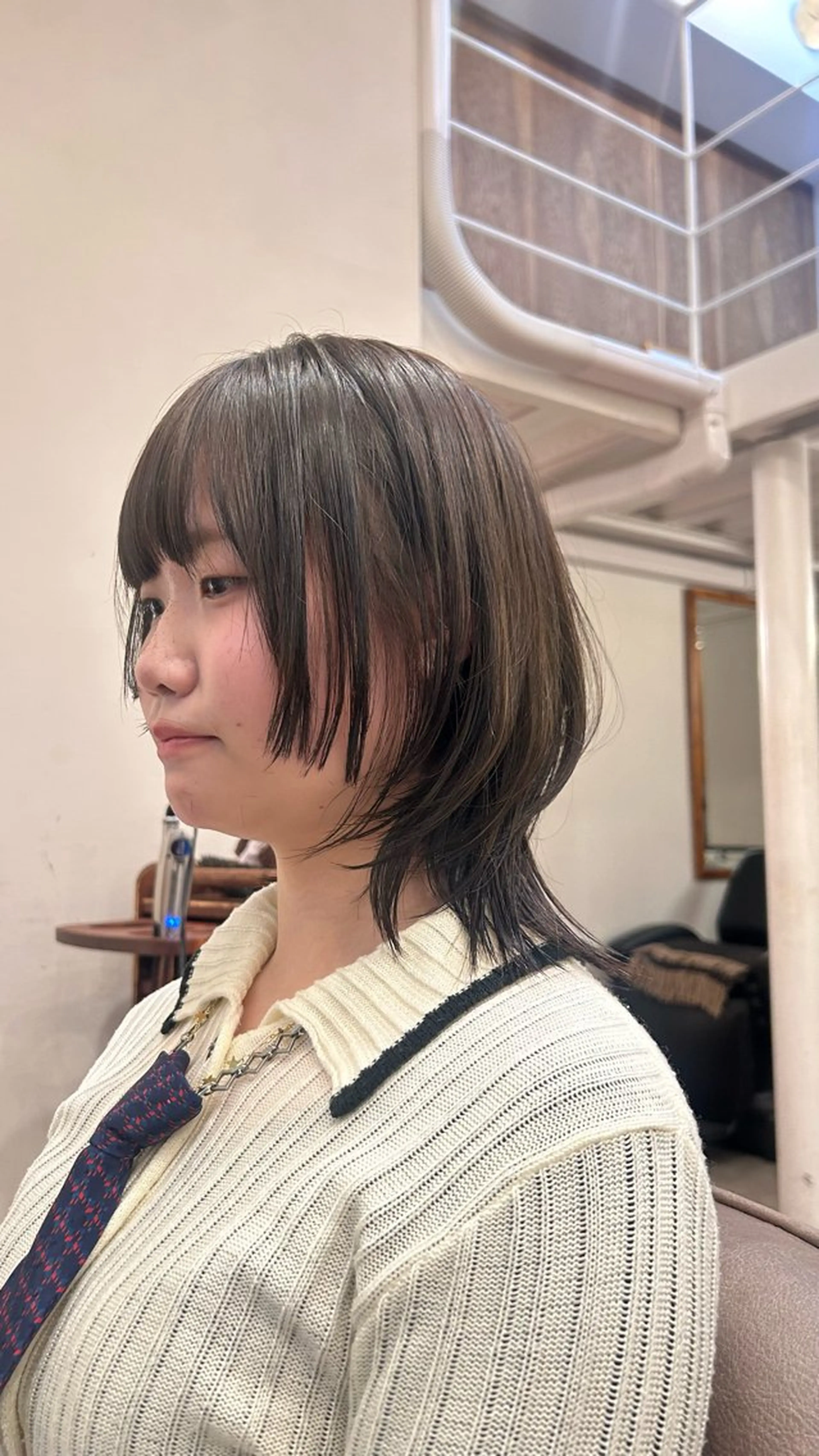 ミディアム カラー 顔まわりレイヤー レイヤーカット 外ハネヘア ウルフカット ウルフレイヤー 🌿ボブ パーマ高橋啓太🌿のヘアスタイル