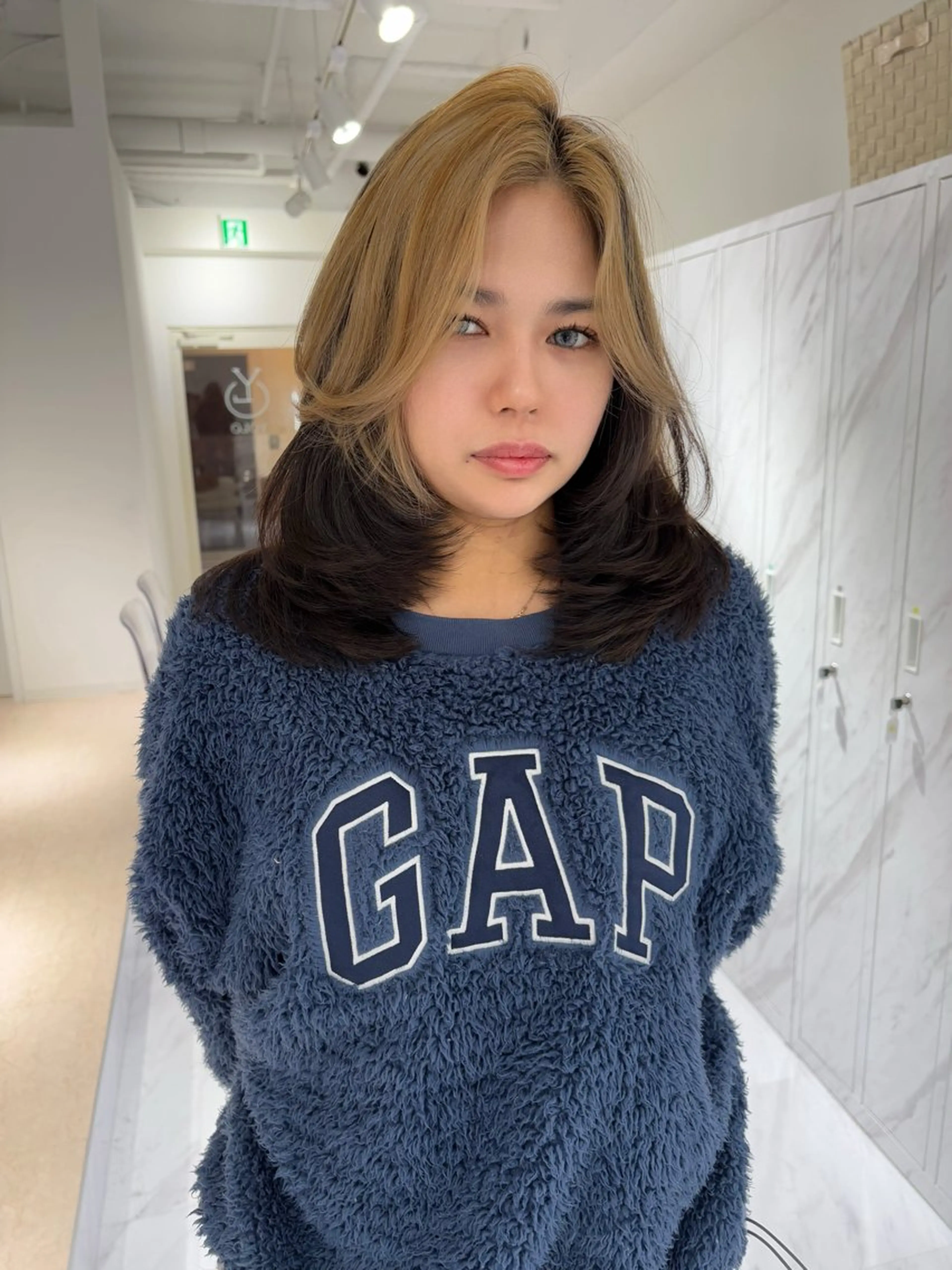 ミディアム 韓国レイヤー🤍 髪質改善seriraのヘアスタイル