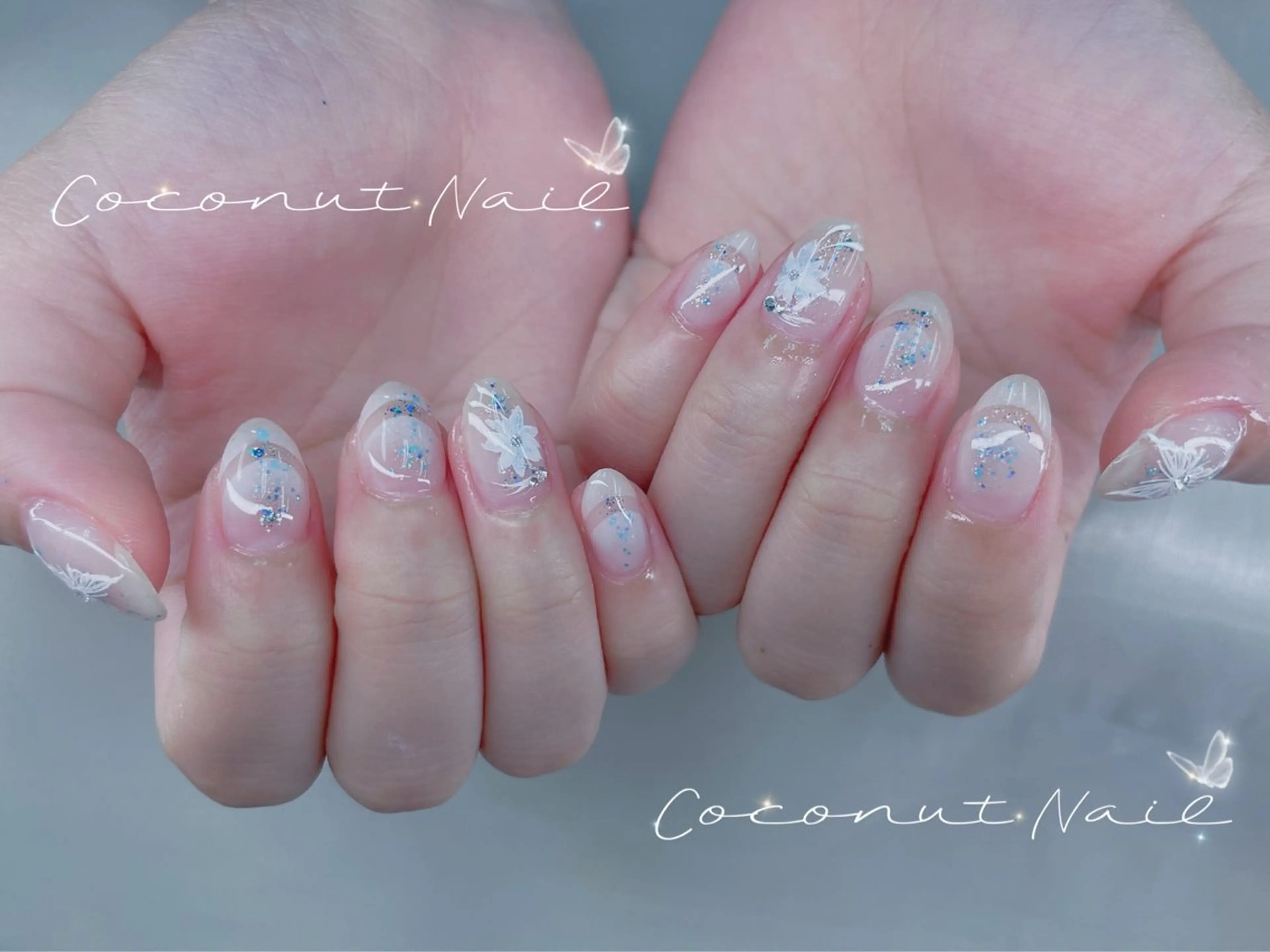 ネイル Elegant beauty ツルのネイルデザイン