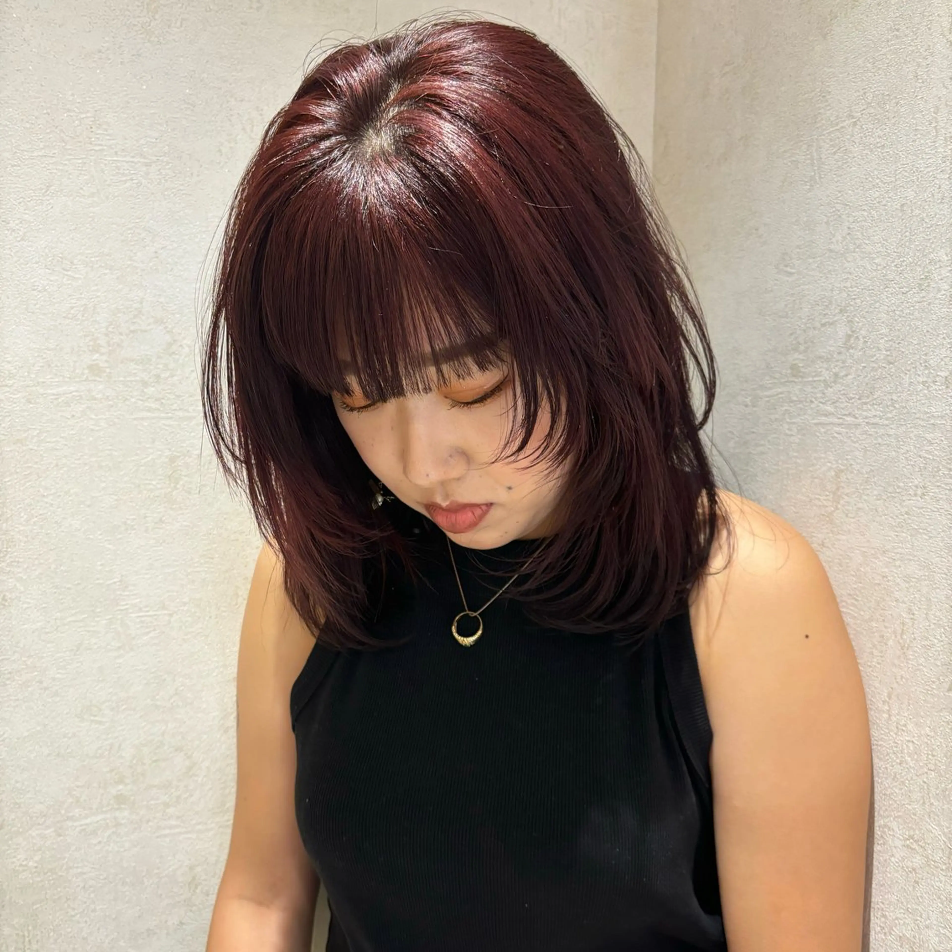 セミロング ヘアカラー izumi/ ボブ/パーマのヘアスタイル
