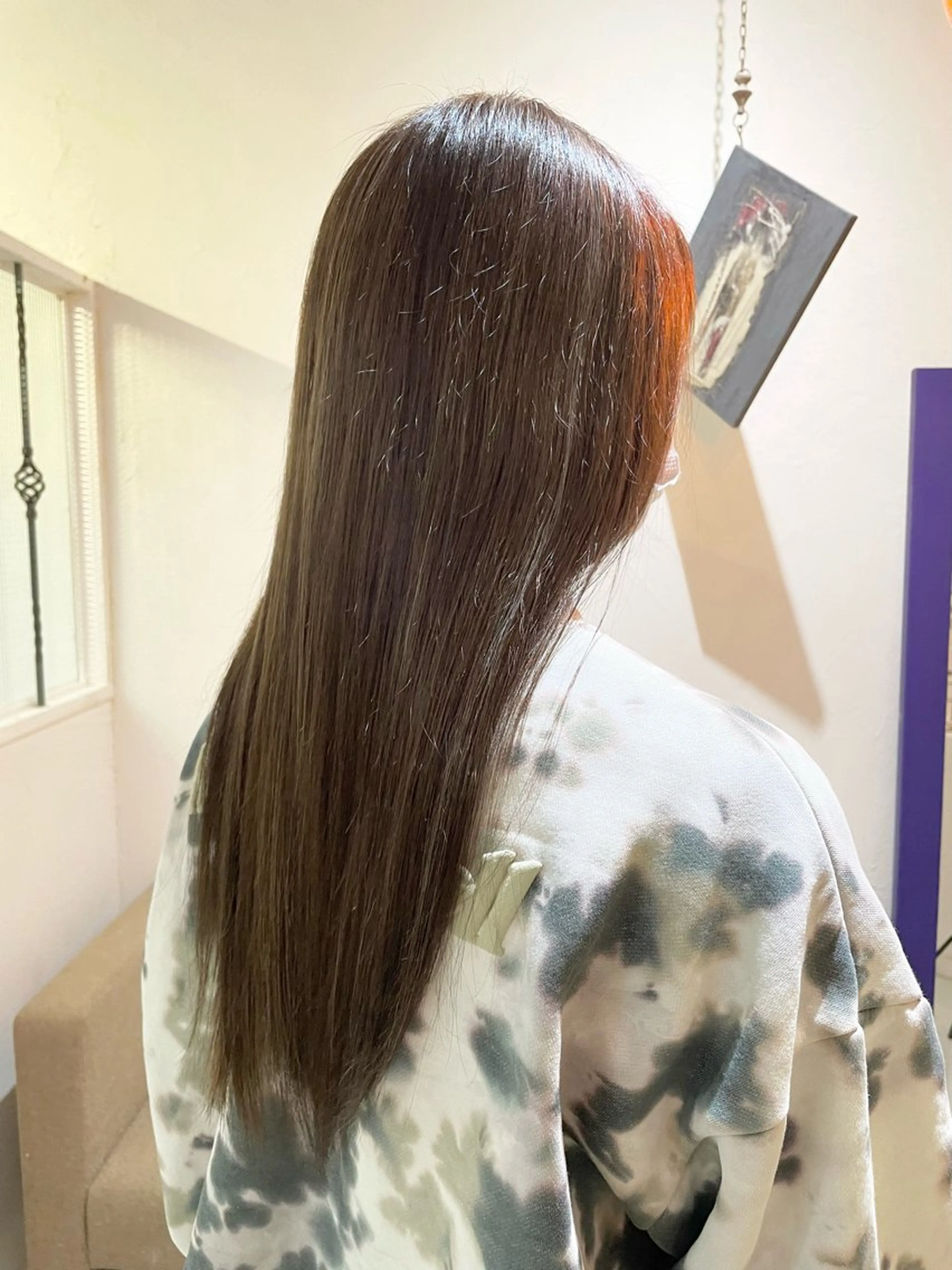 ロング カラー アディクシーカラー グラデーションカラー グレージュ ハイライトカラー ハイライト Men's hair salon First 中百舌鳥店所属・First なかもず 店 YUKIのヘアスタイル