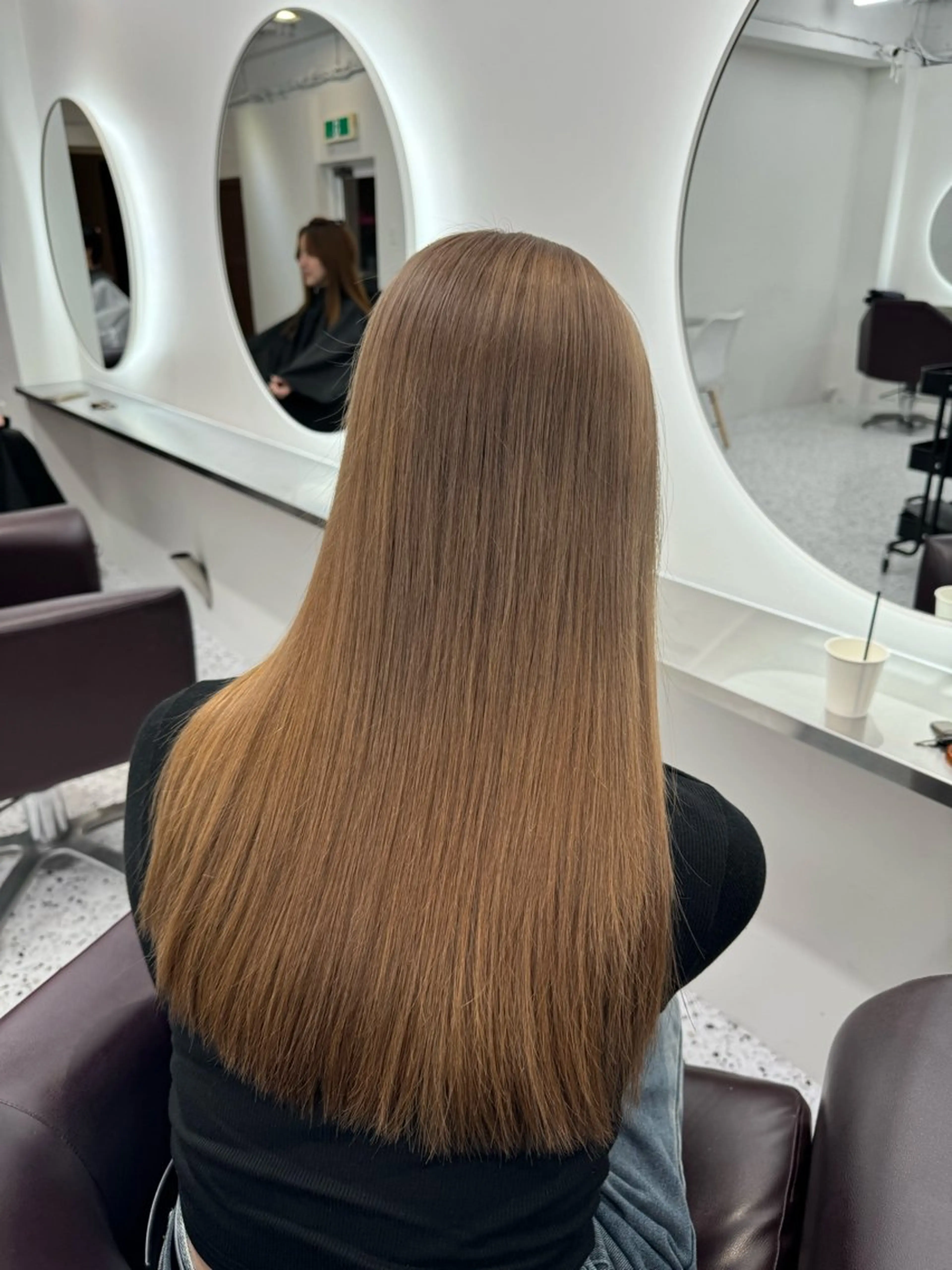 ロング カラー ベージュカラー ベージュ透明感カラー 🫧AYUMI🫧のヘアスタイル
