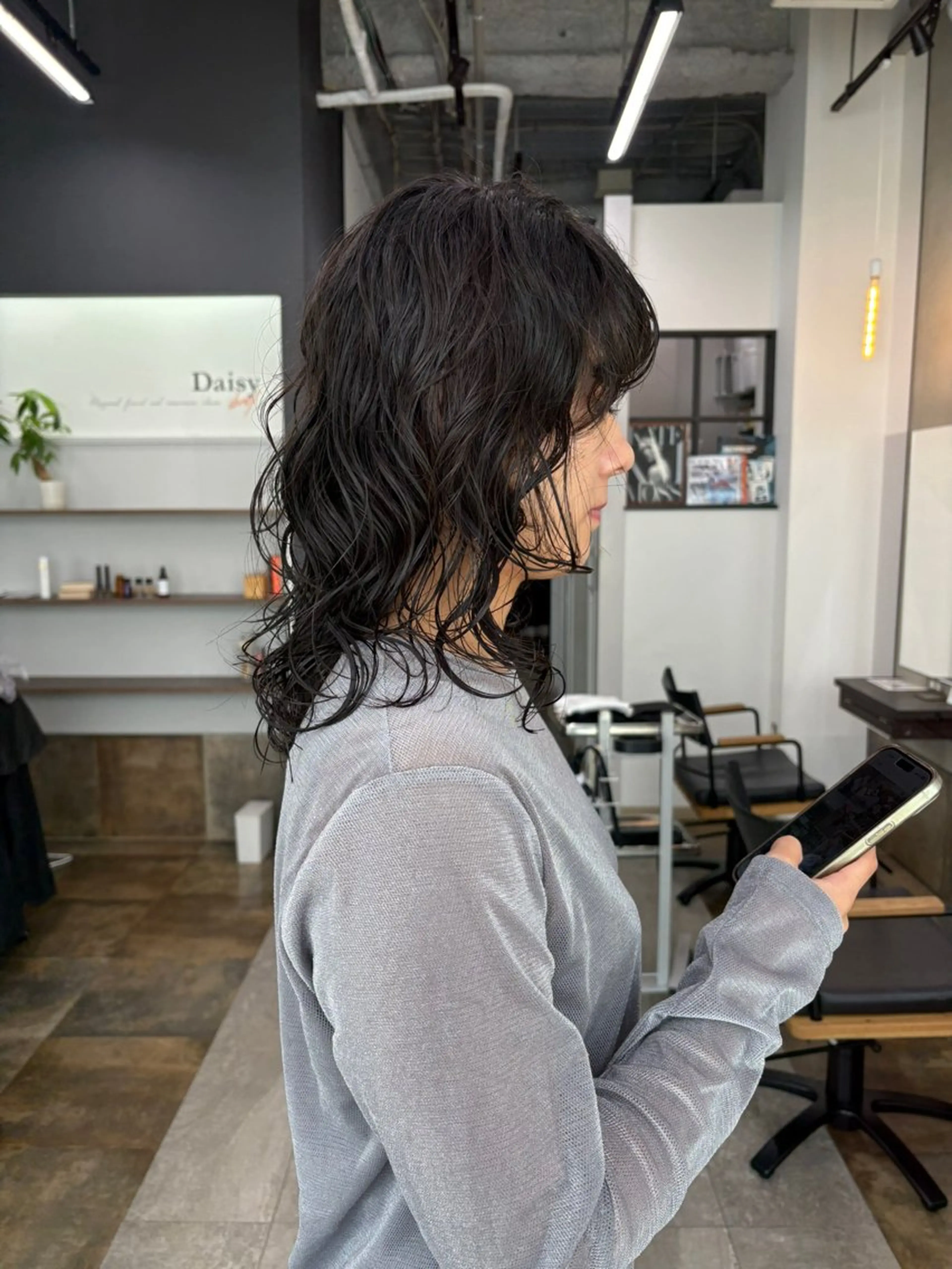 セミロング パーマ nao/福岡美容室 パーマ/ボブパーマのヘアスタイル