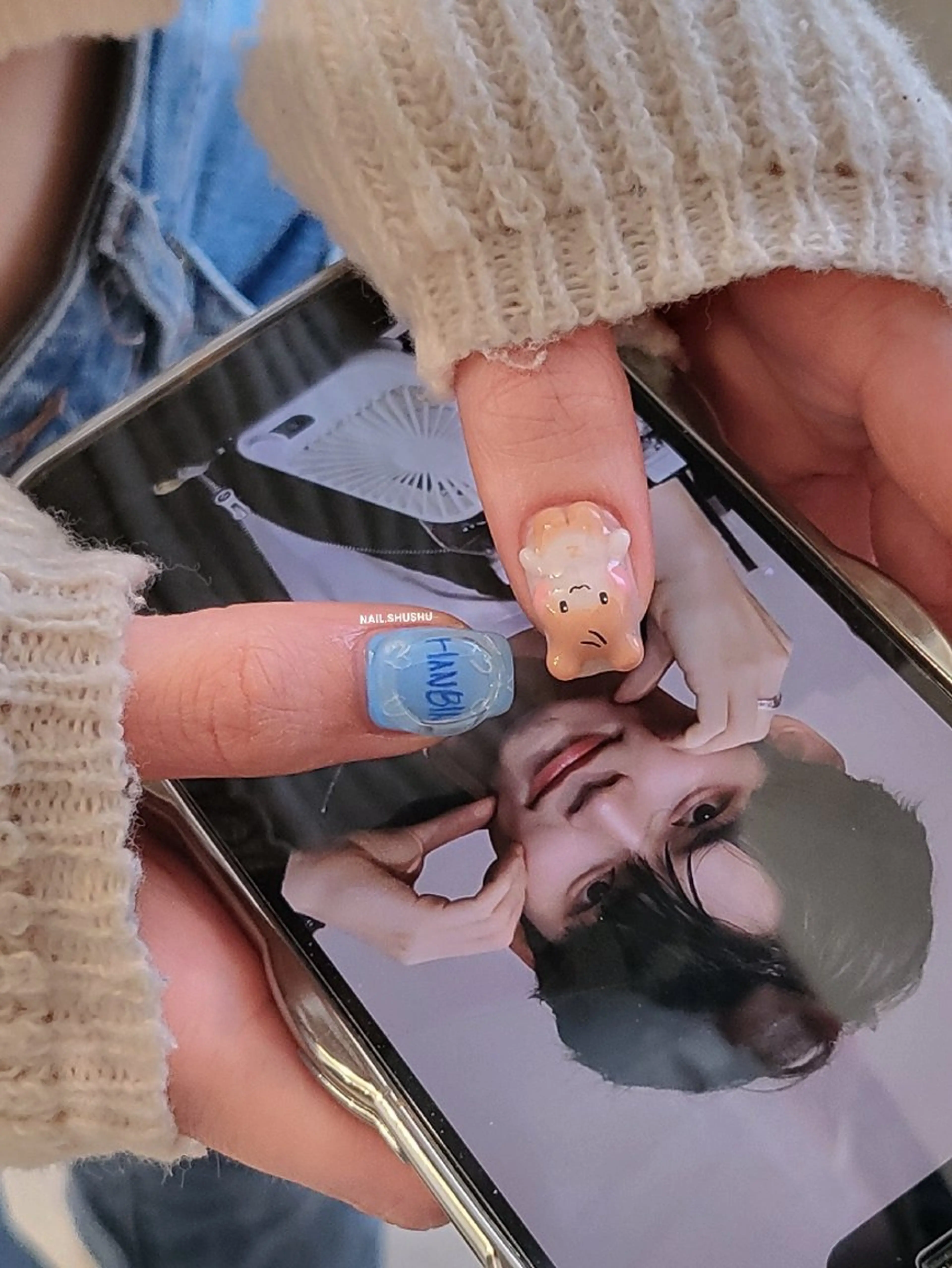 ネイル ハンドネイル 3dパーツ/流行り 👧shushu❤️のネイルデザイン