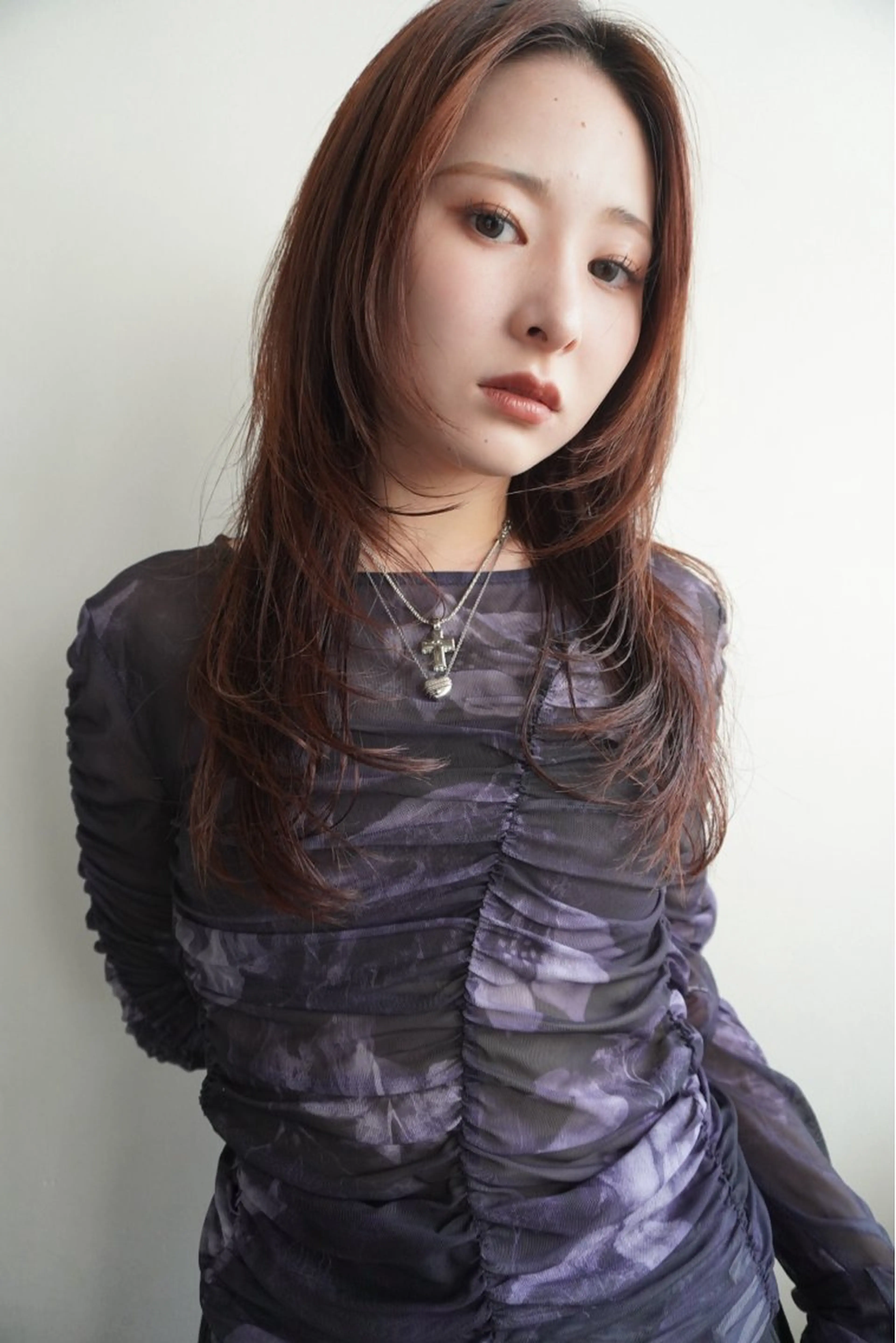 ミディアム カラー レイヤーカット カット ヘアカラー トリートメント レイヤー/似合わせ TAKUYAのヘアスタイル