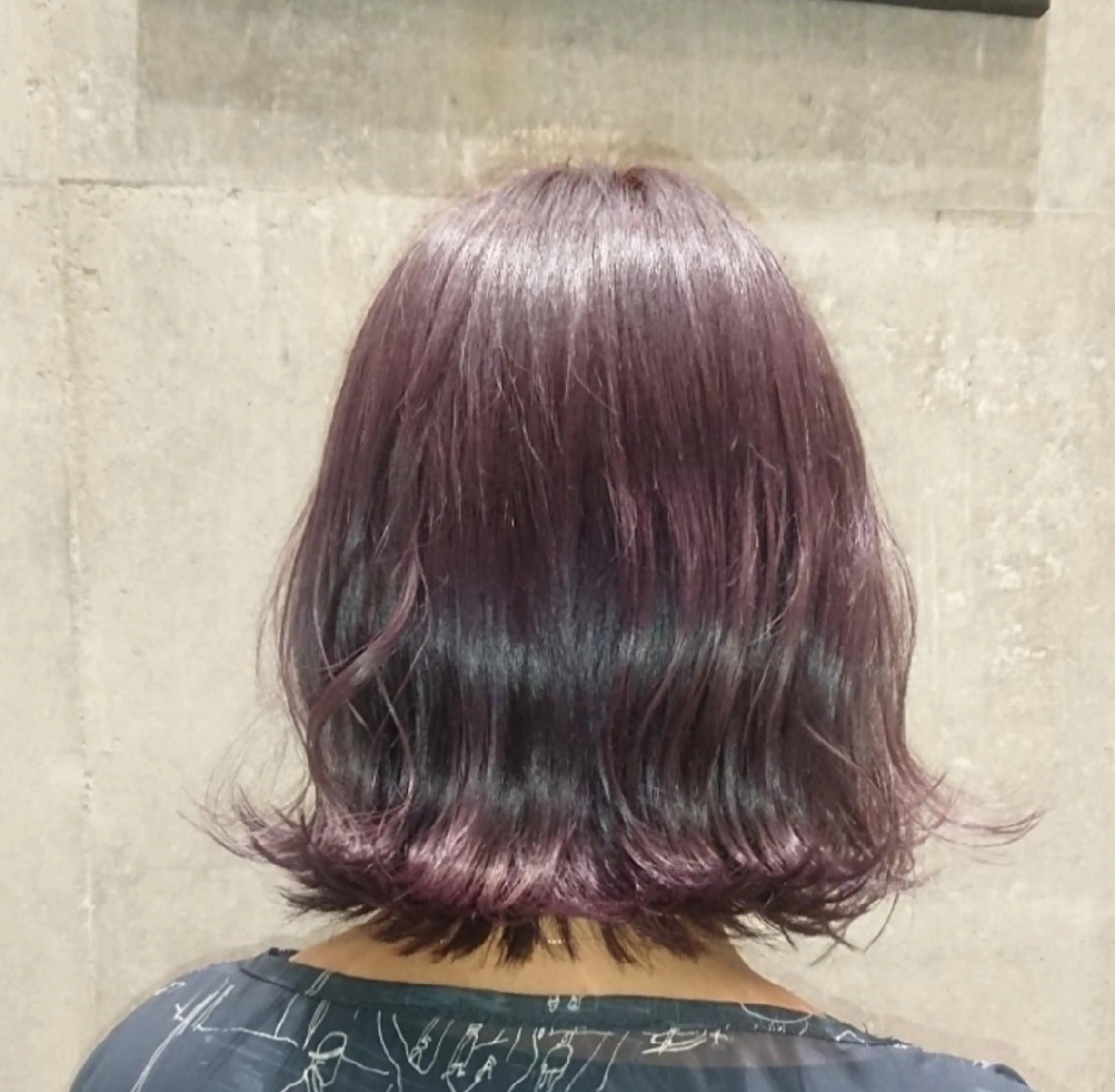 ミディアム カラー アッシュ ラベンダーカラー ラベンダーアッシュ ヘアカラー 【縮毛矯正/髪質改善 カラー】yumiのヘアスタイル