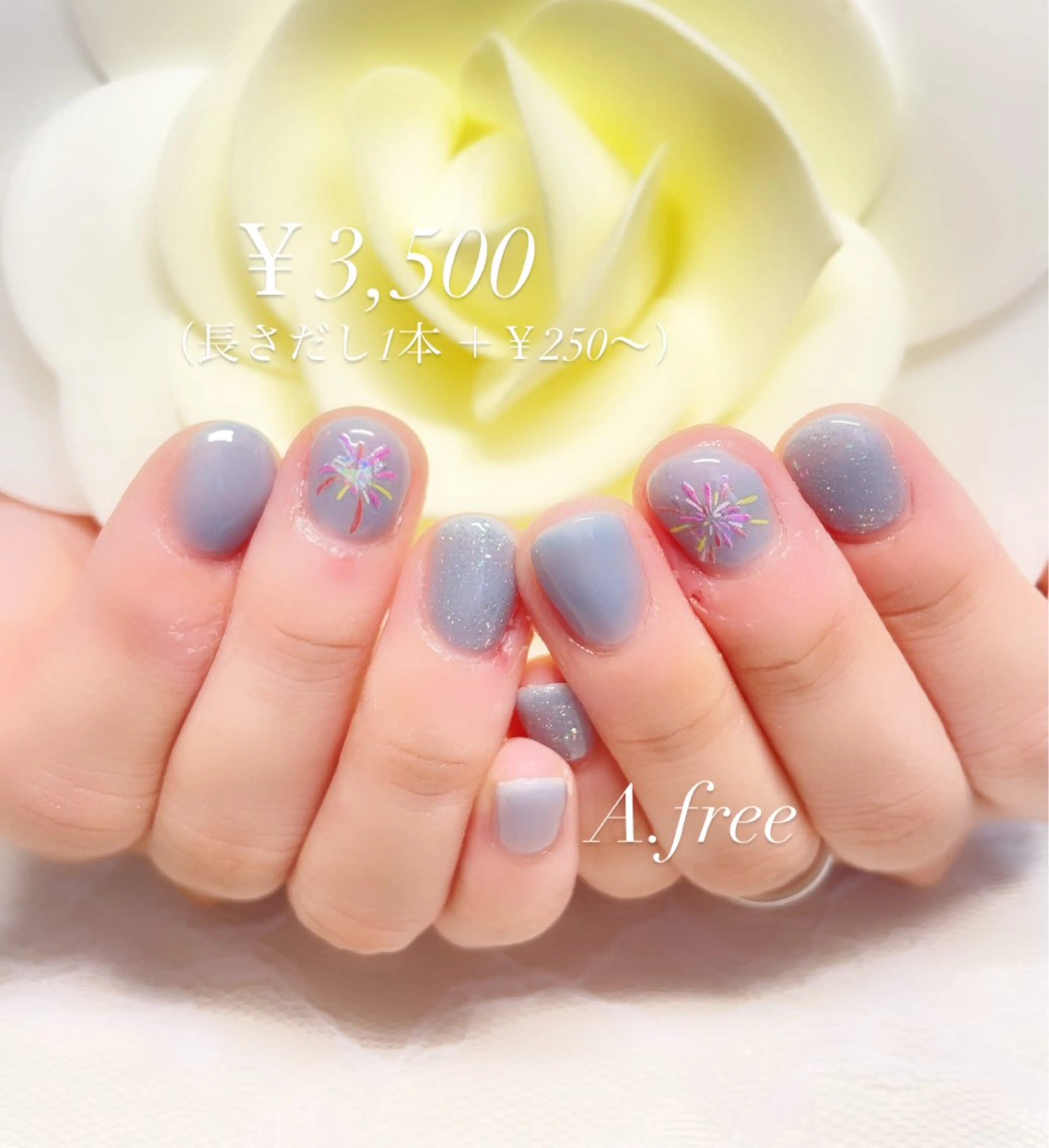 ネイル ジェルネイル ハンドネイル A.free✧*｡ アレルギー対応✧*｡のネイルデザイン