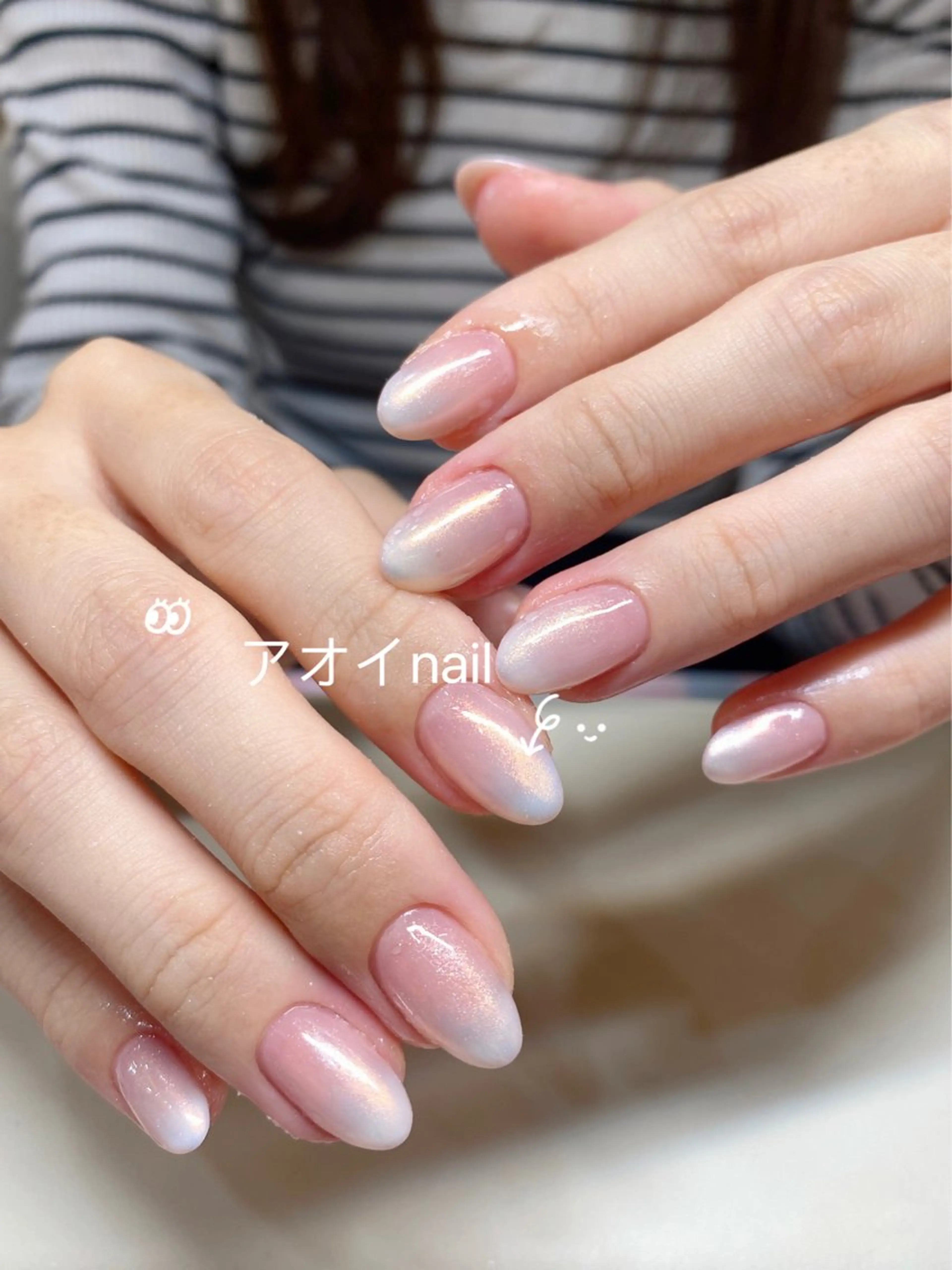 ネイル ハンドネイル ハンドケア ネイル＆アイラッシュ ∩_∩アオイのネイルデザイン