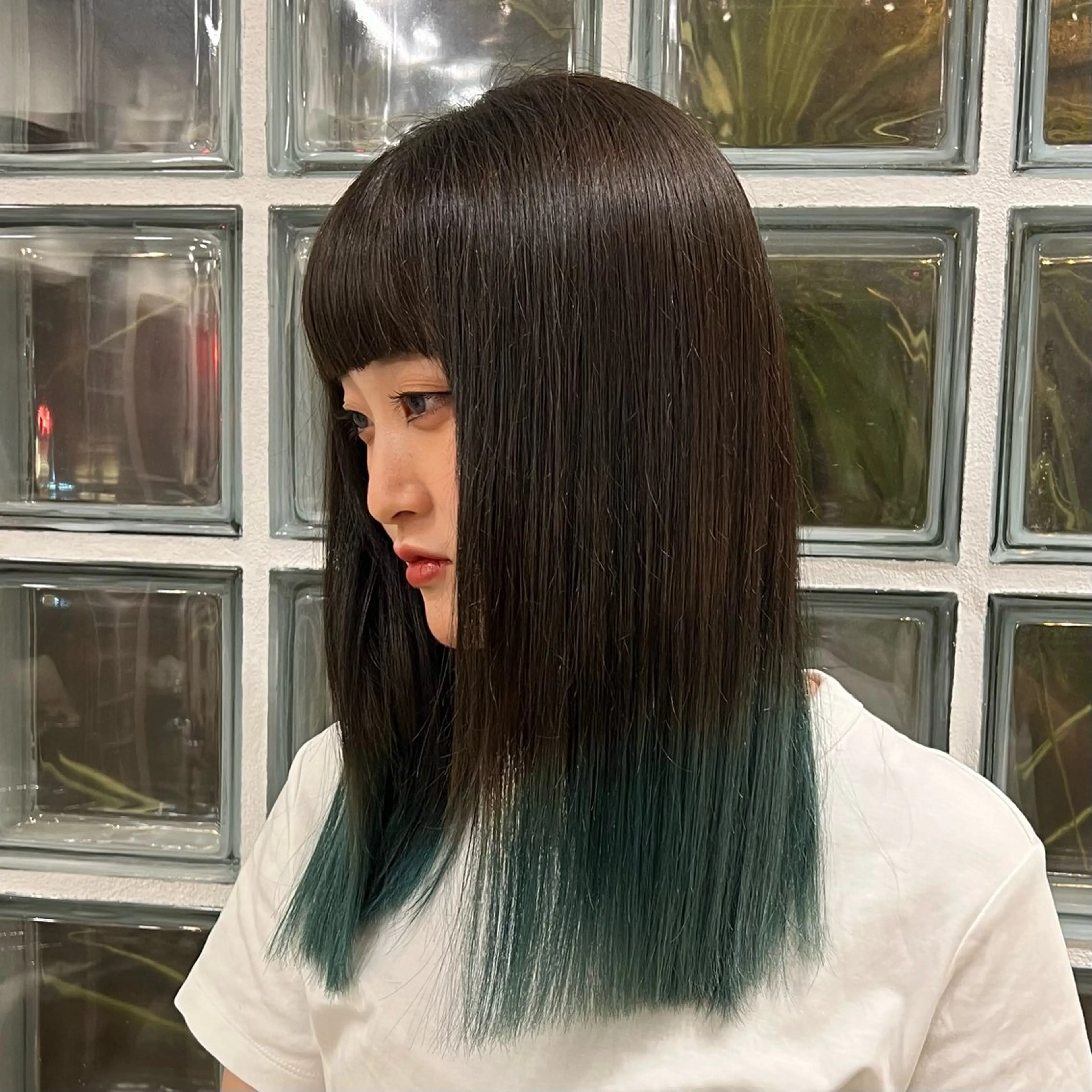 カラー エメラルドグリーン ☆☆ marin ☆☆のヘアスタイル