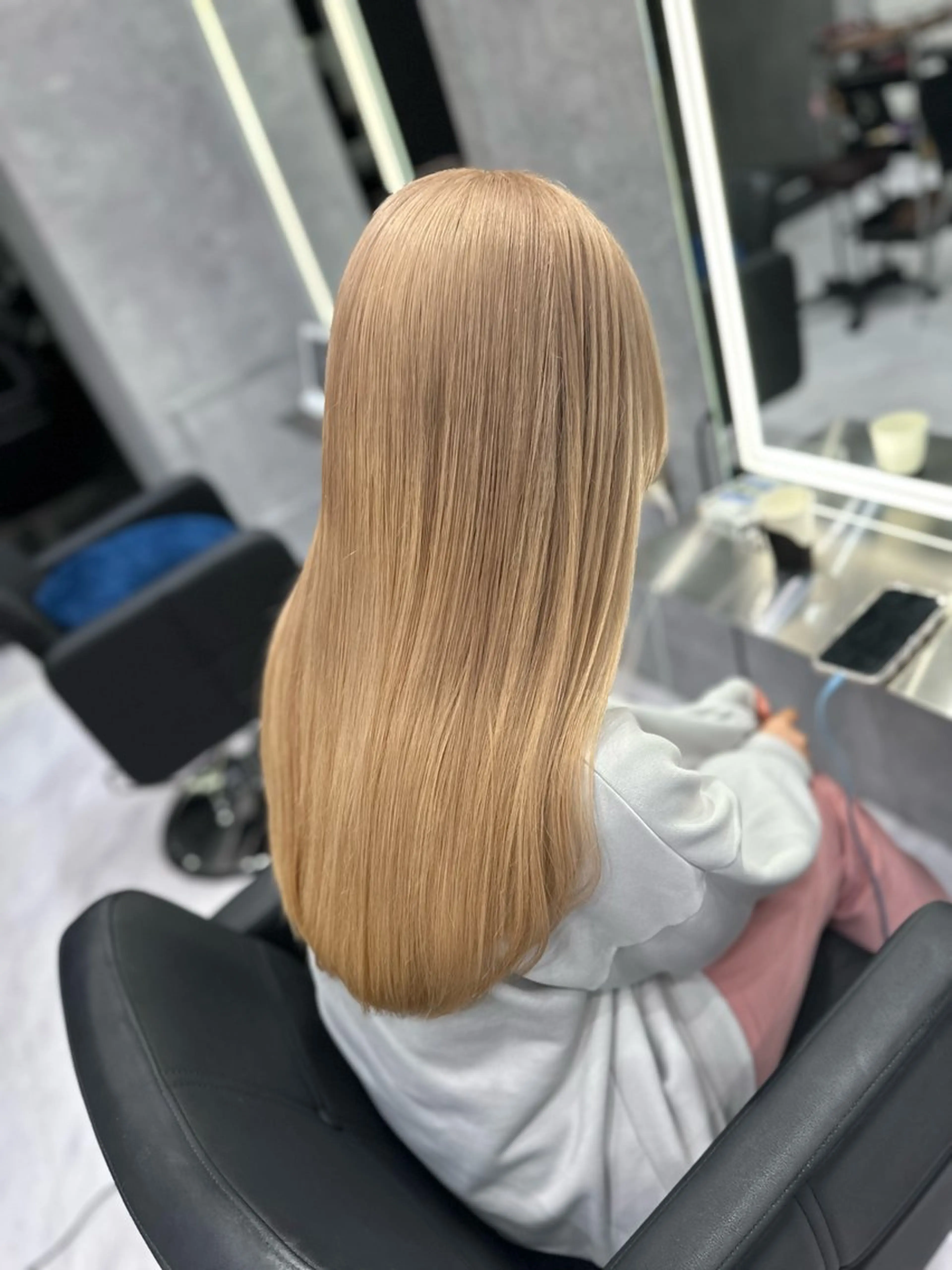 ロング ヘアカラー トリートメント CS made by SHACHU栄店所属・透明感/ブリーチ縮毛 /髪質改善/星野純一のヘアスタイル