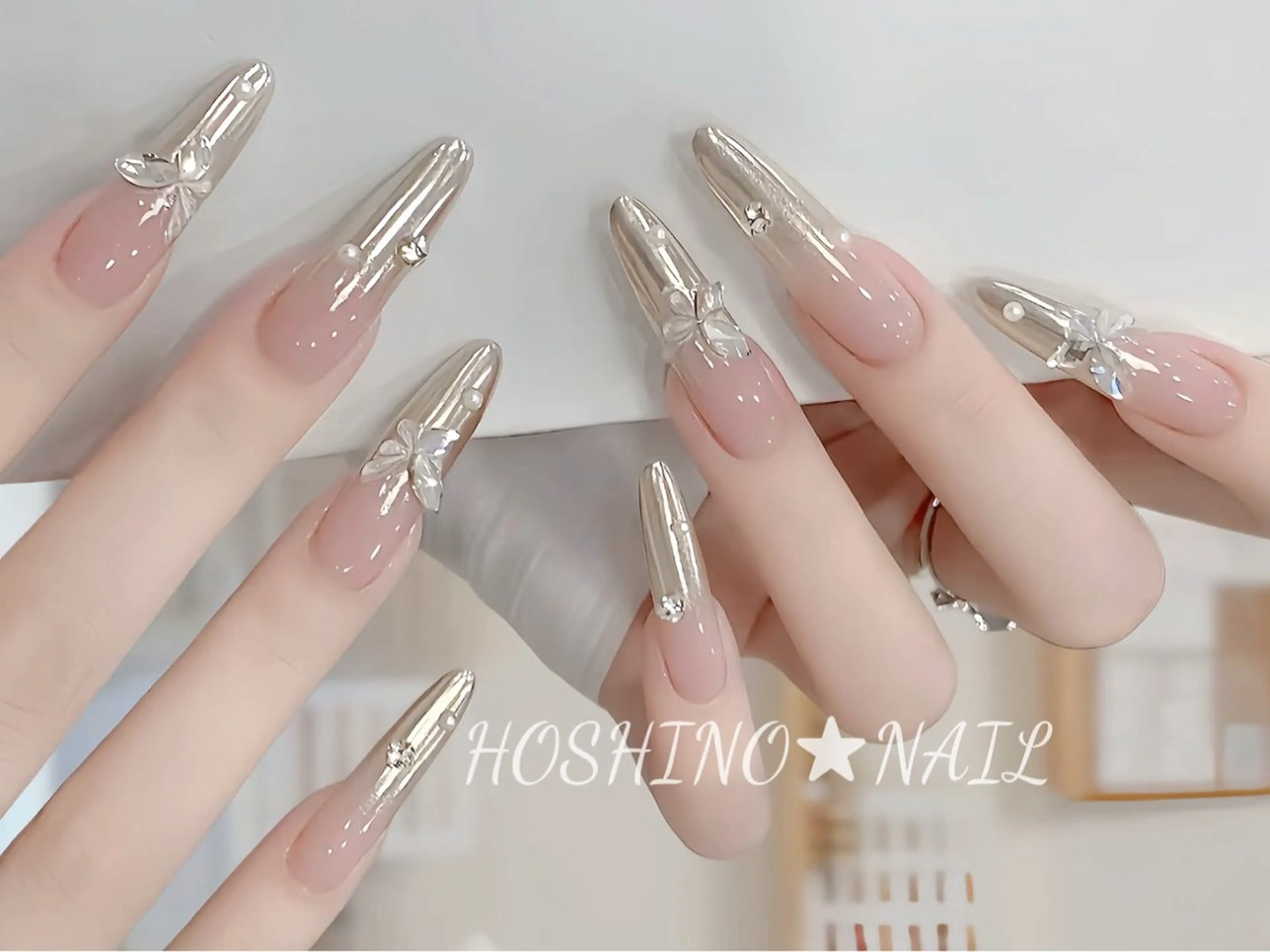 ネイル オーロラネイル チークネイル ドット フットネイル フレンチネイル ハンドネイル ★HOSHINO NAIL★新宿店のネイルデザイン