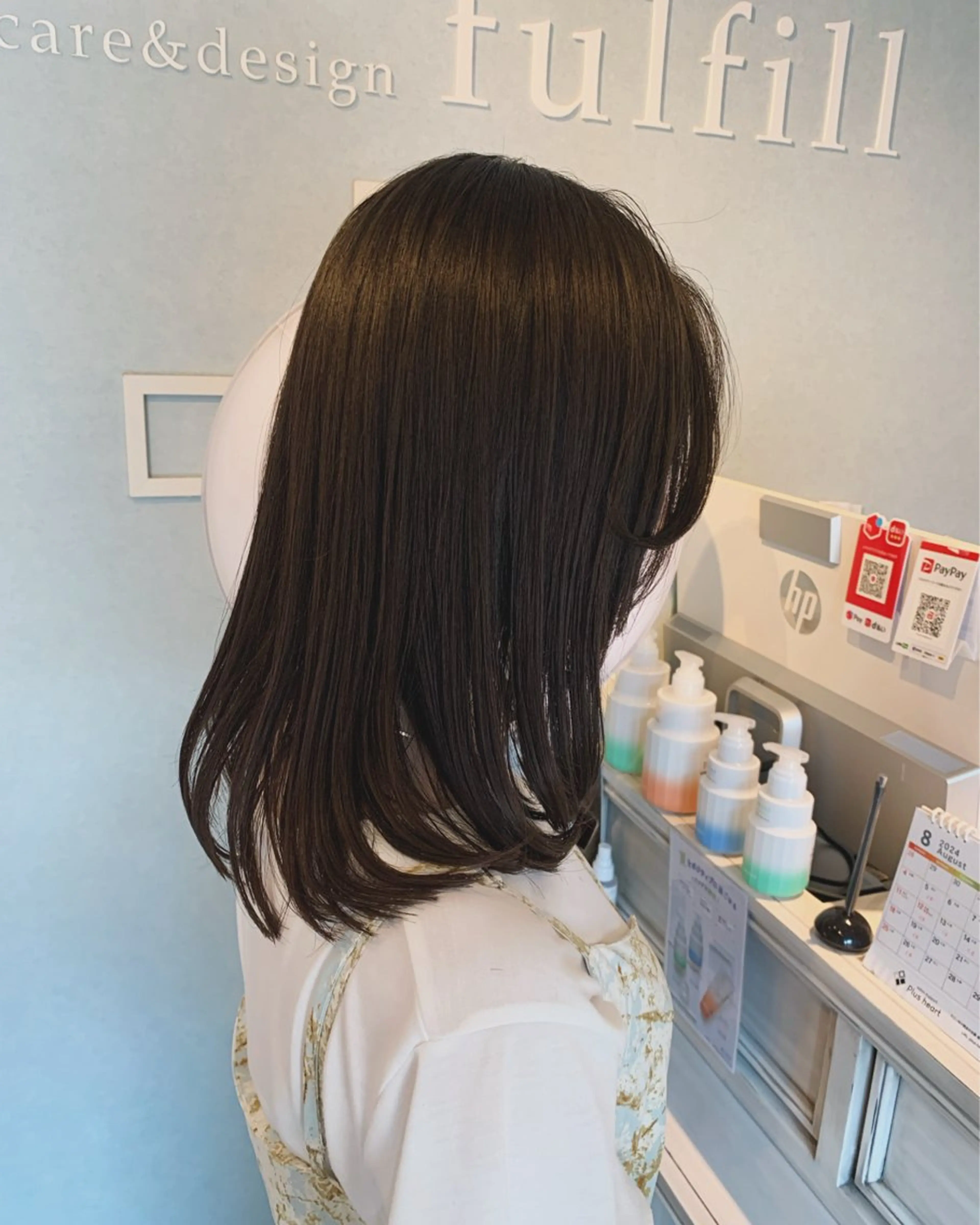 【 ご新規様限定価格‼️ 】🤍🤍艶カラー🤍🤍🪄👶🏻⋆˙⟡　<ミディアムヘアメニュー>の写真
