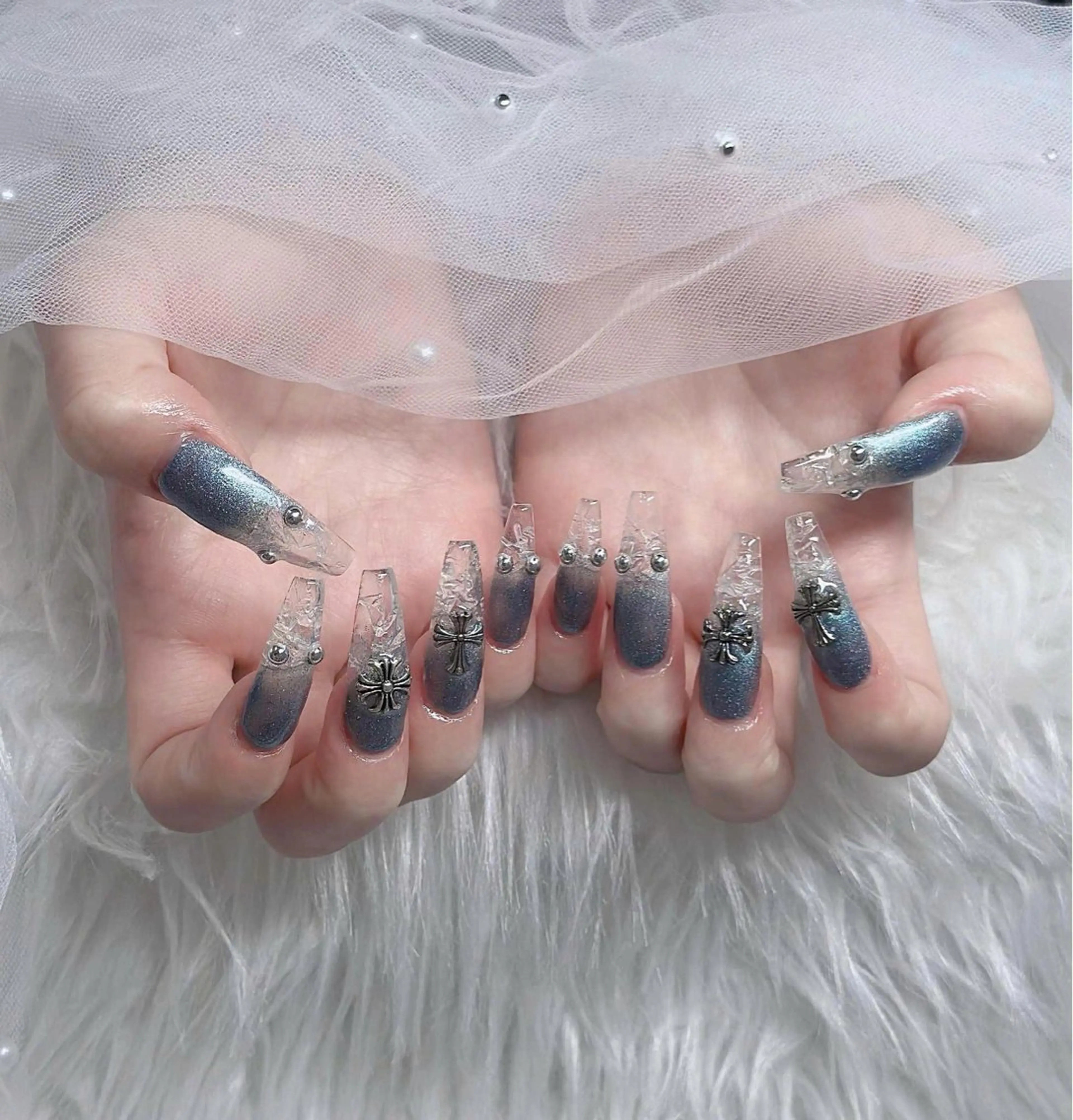 ネイル アートネイル 成人式 ジェルネイル ニュアンスネイル 夏ネイル ハンドネイル H.baby Nai Salon所属・neco H.babynailのネイルデザイン
