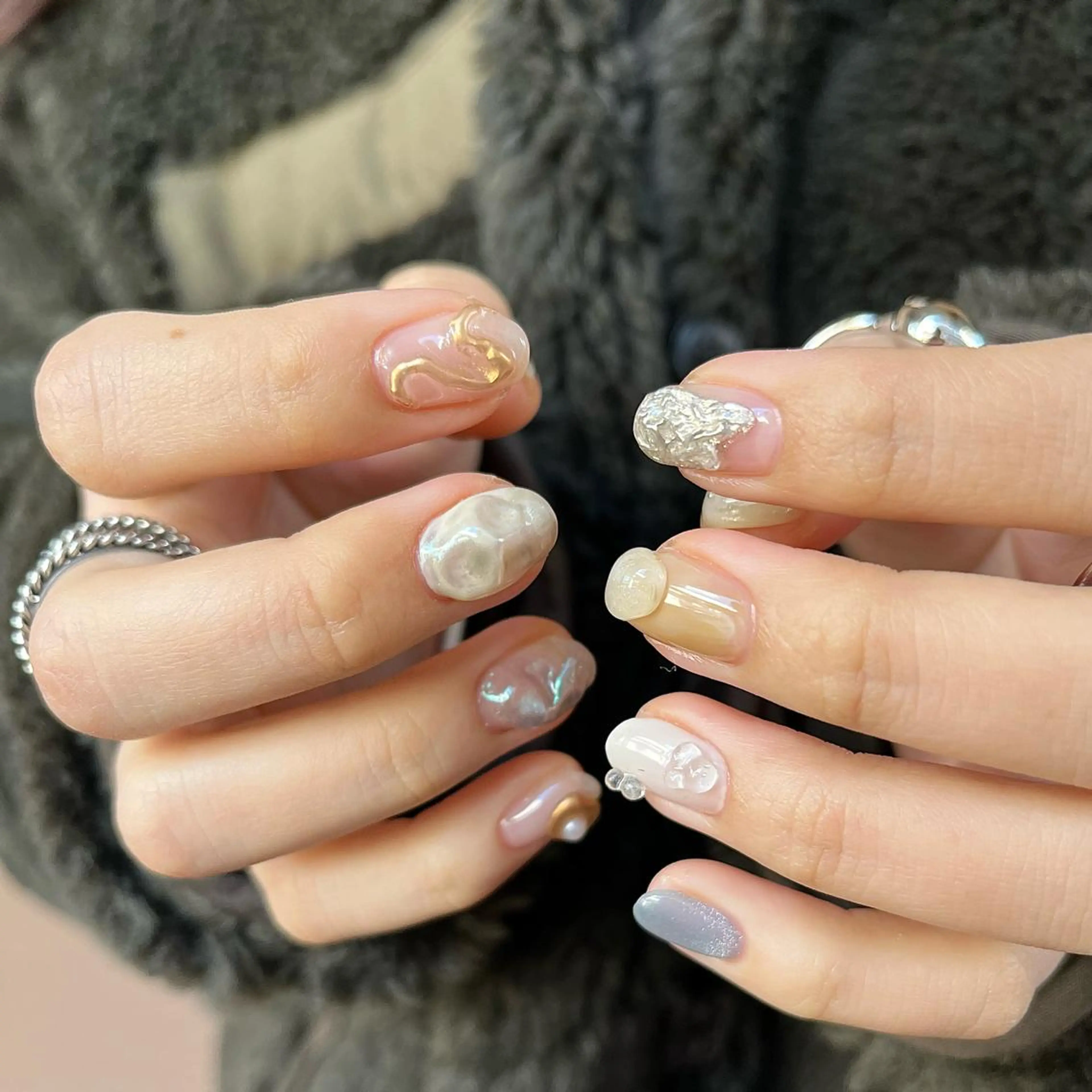 ネイル 持ち込み ハンドネイル nail salon O (en)所属・vegh. nail／阿波座のネイルデザイン