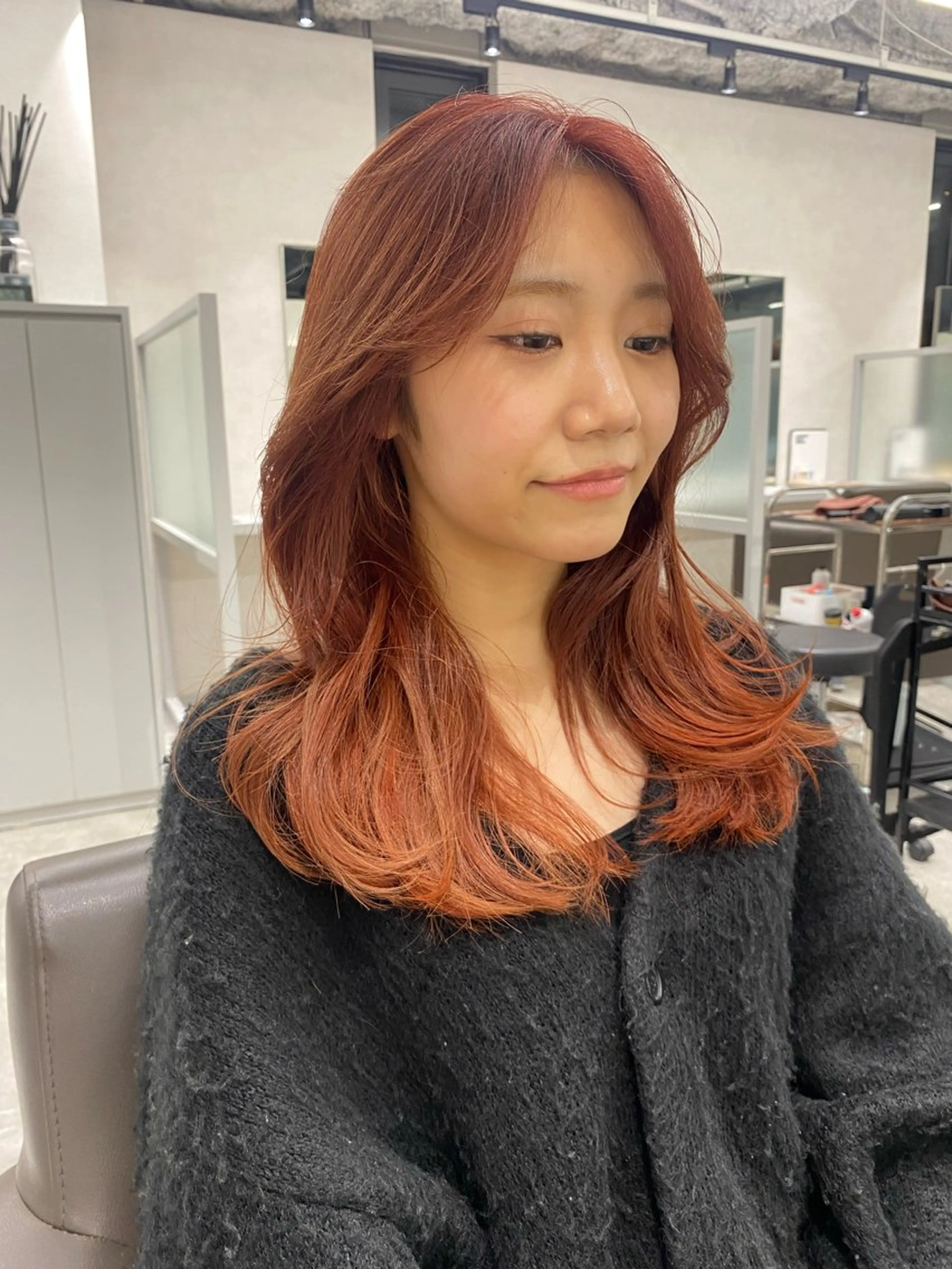 セミロング 明松 功喜のヘアスタイル