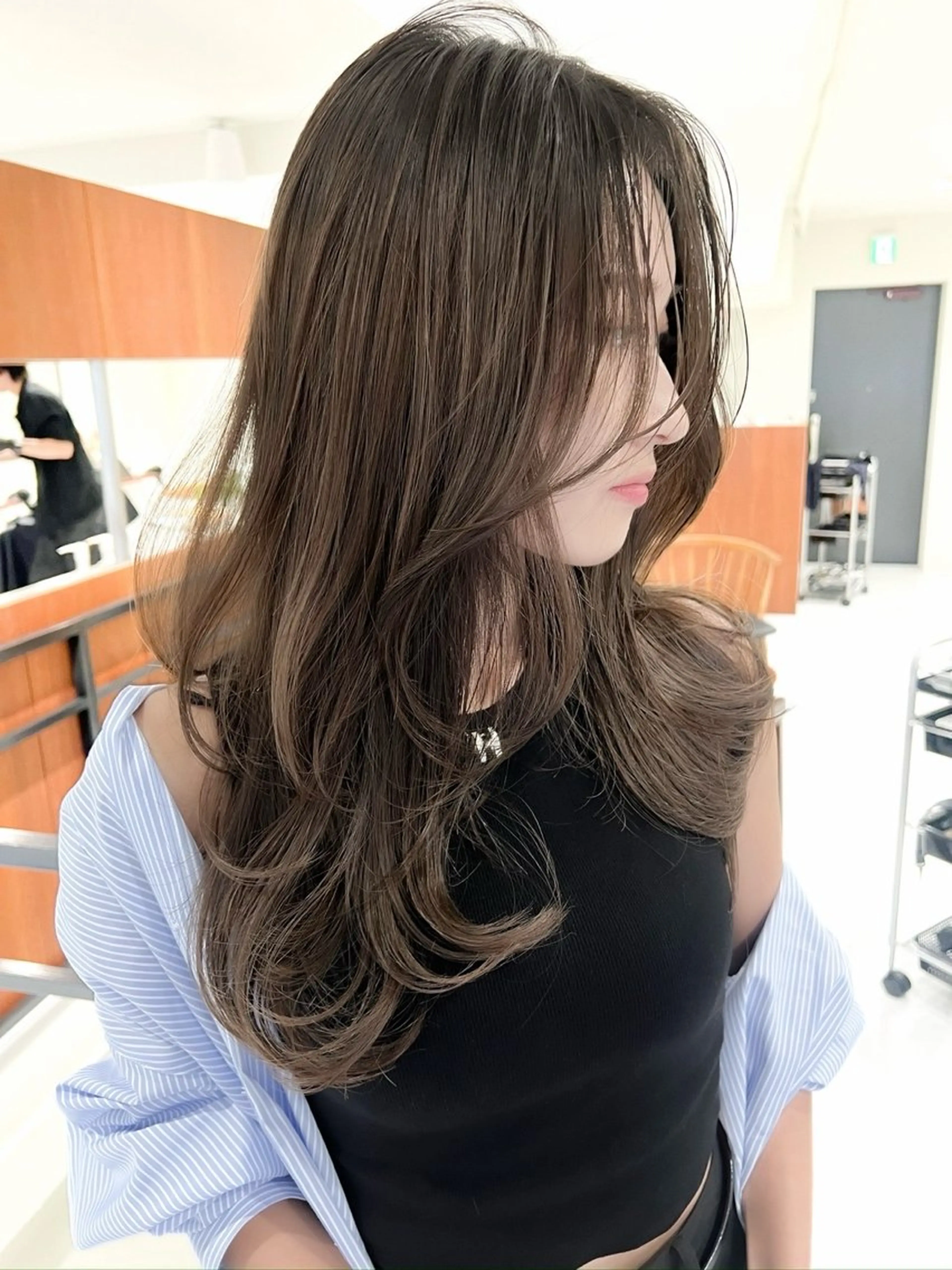 ロング ショートボブ ボブ ハイライト 髪質改善 レイヤーカット ✨レイヤーカット/透 名感カラー特化✨のヘアスタイル