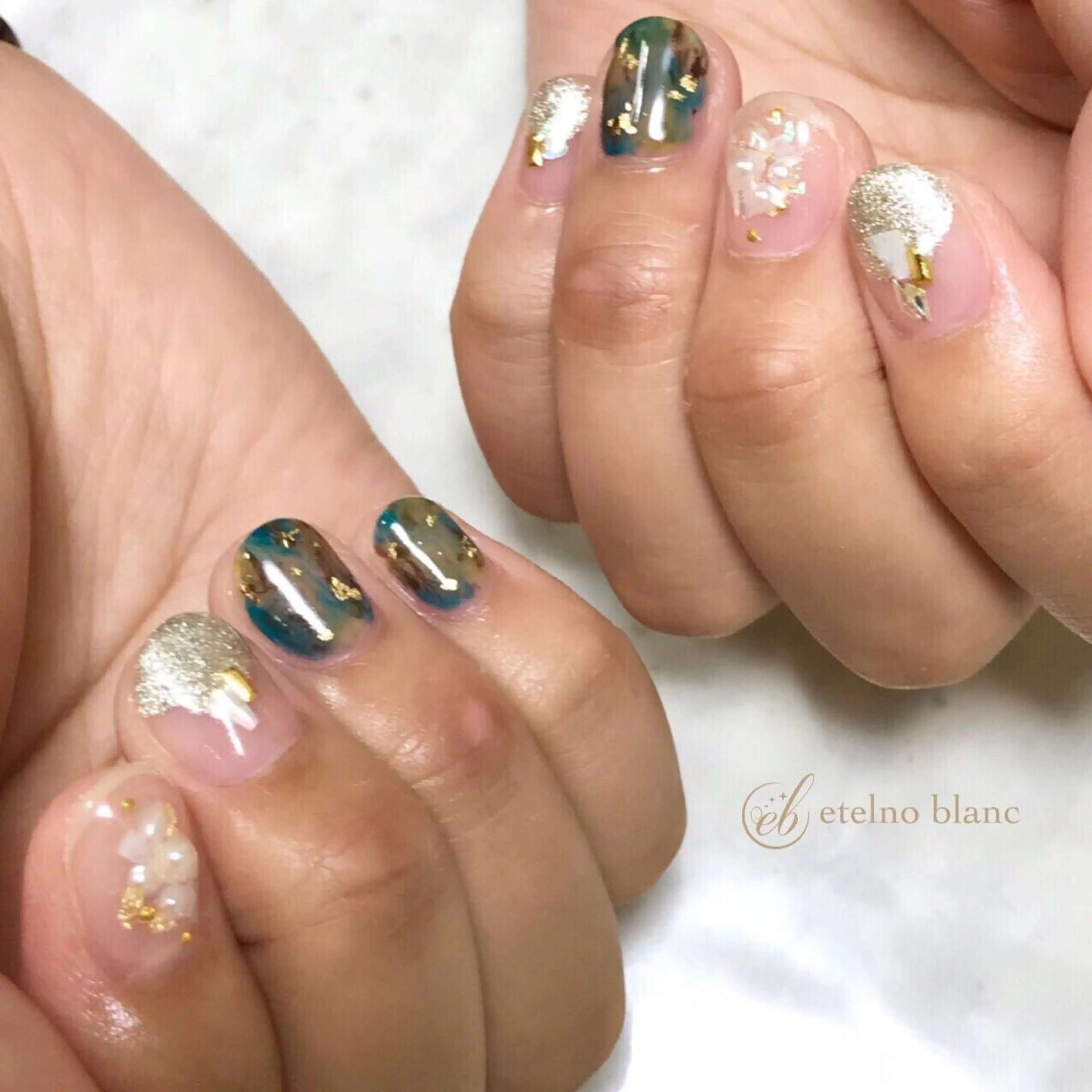 ネイル etelno blanc中目黒のネイルデザイン