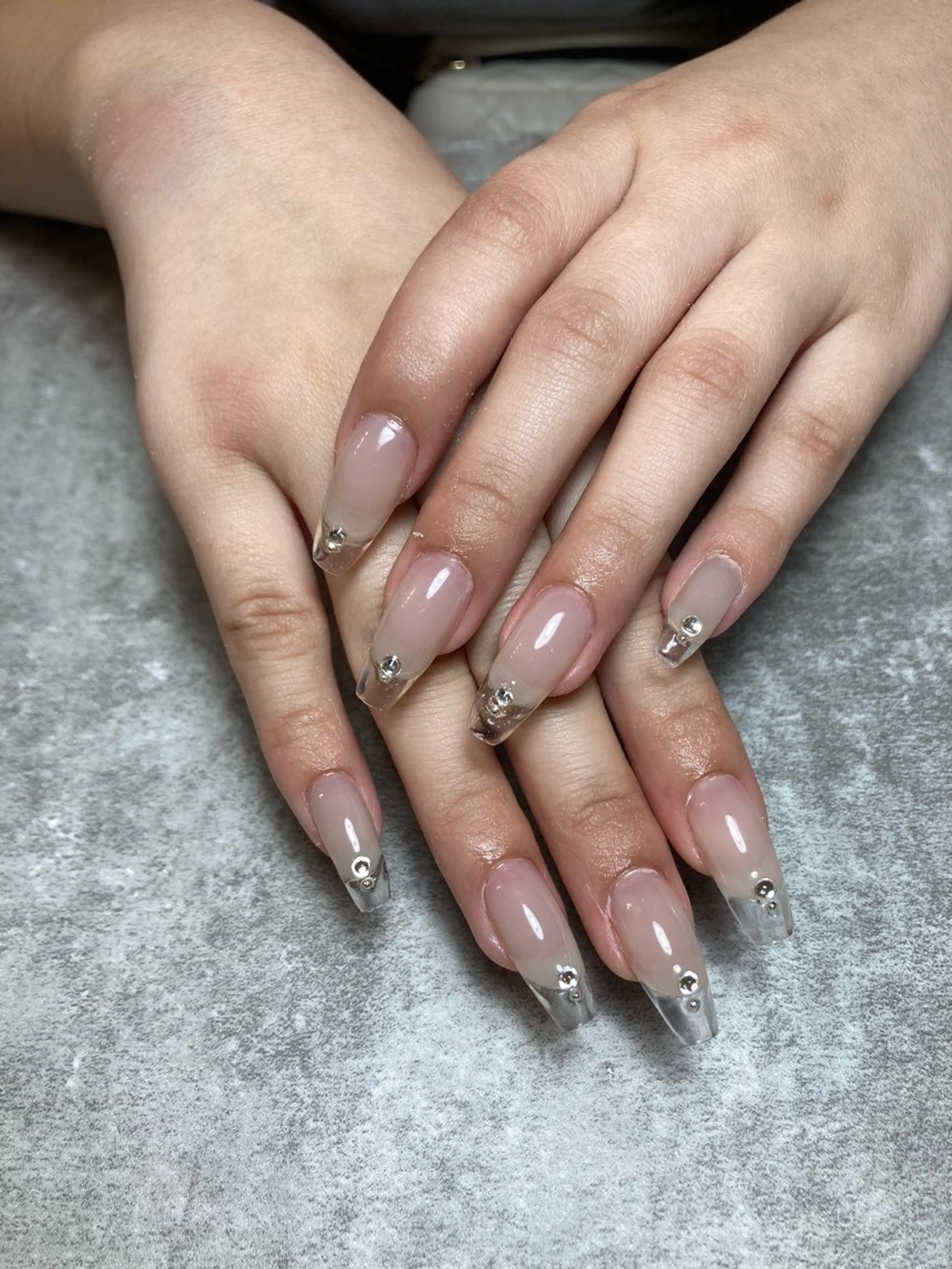 ネイル アートネイル クリアネイル フレンチネイル スカルプネイル ネイルチップ Nail R _mikuのネイルデザイン