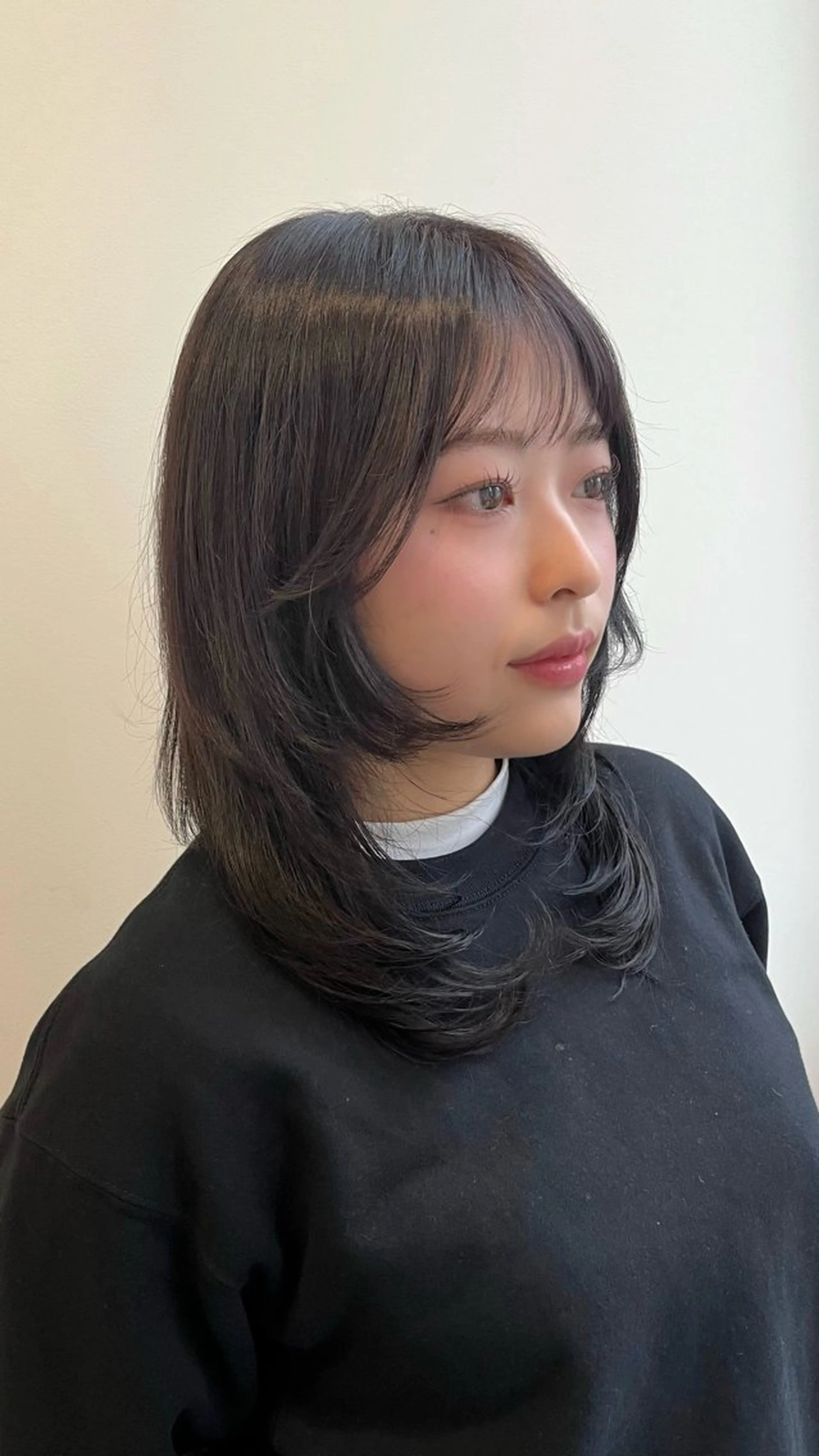 ミディアム カラー ヘアカラー 暖色カラー/似合わせ カット/名古屋/辻のヘアスタイル