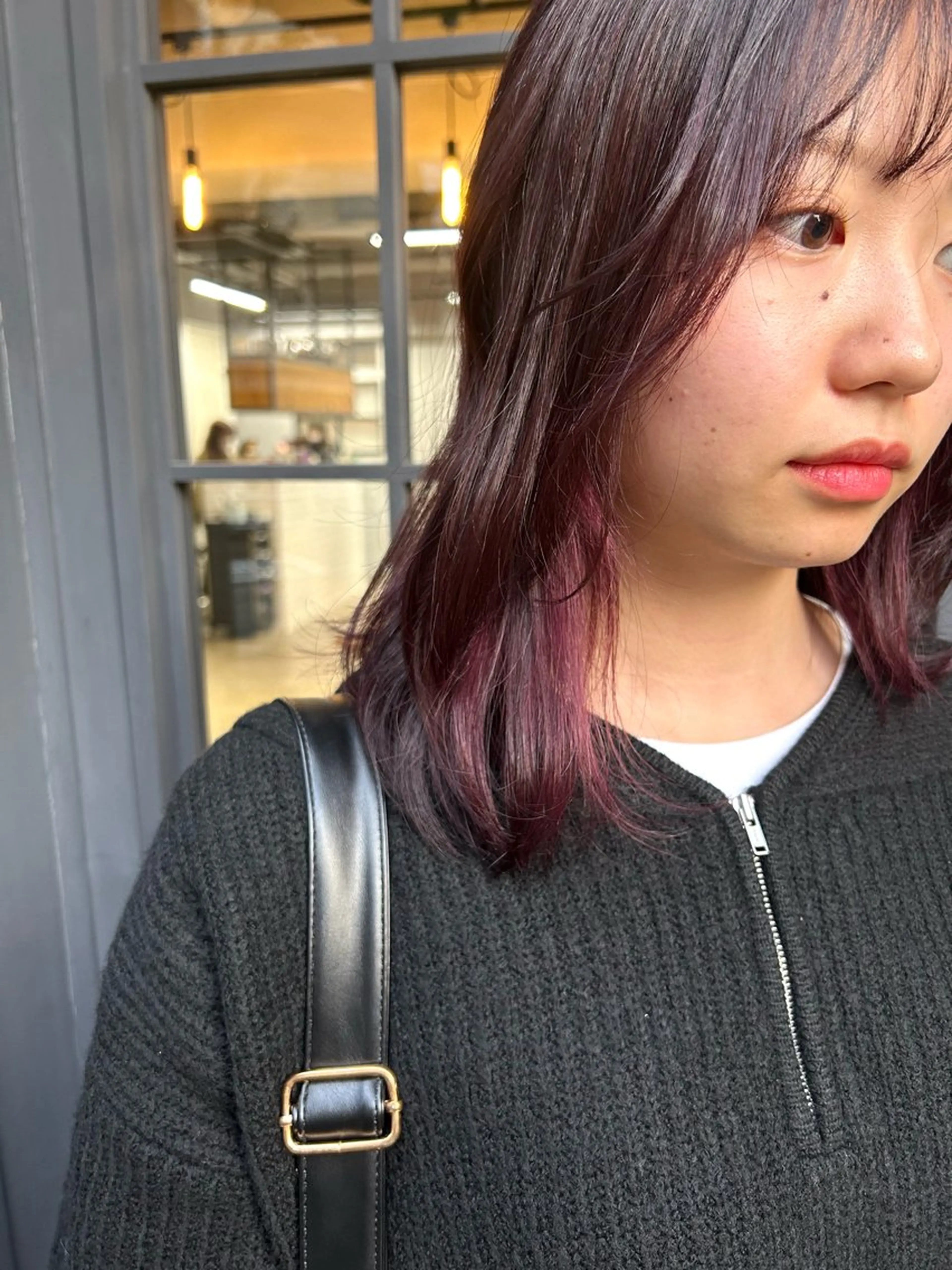 カラー ボルドーカラー カット ヘアカラー ROCCOeast Rukaのヘアスタイル
